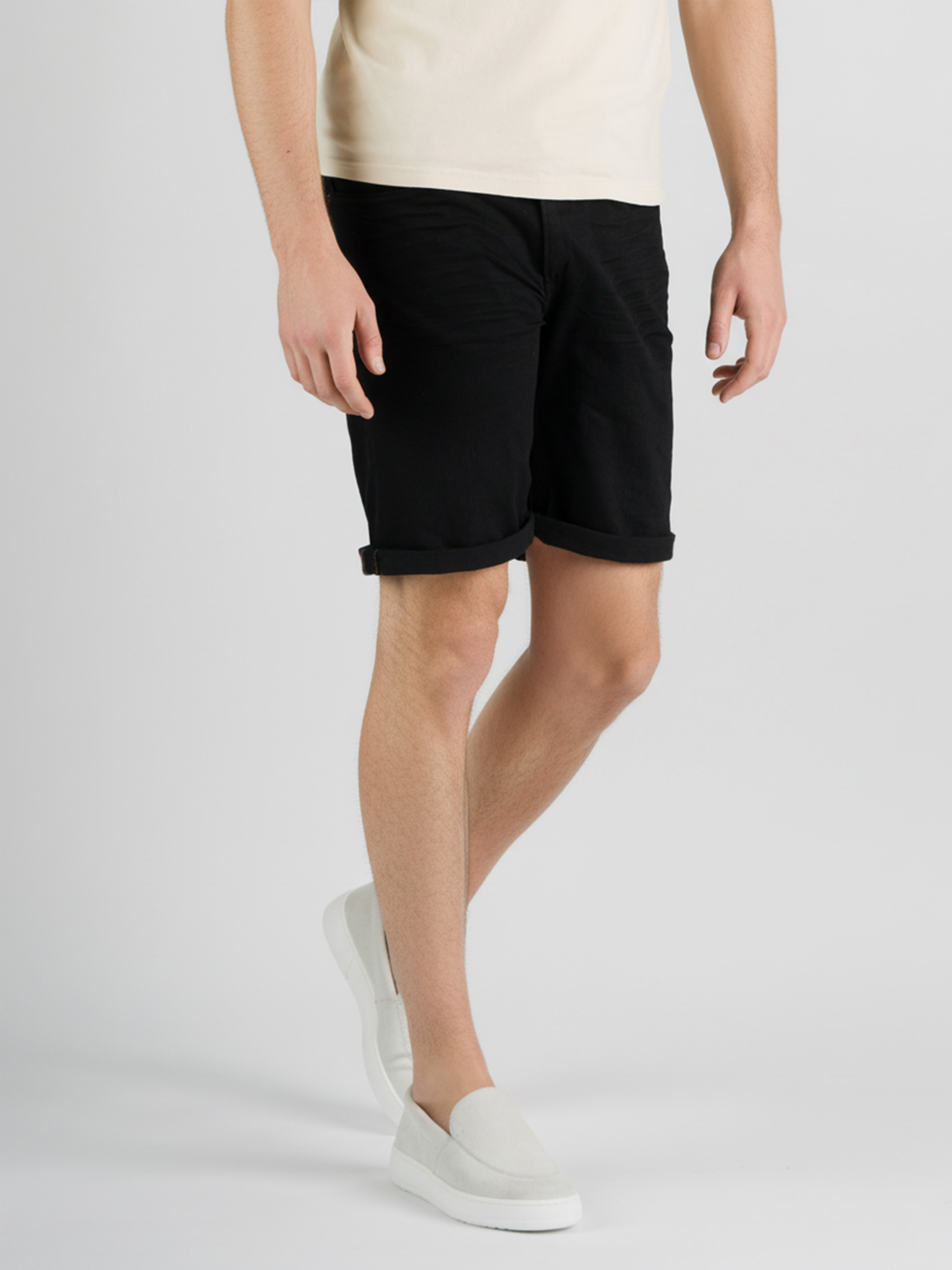 247Jeans Palm Slim Short SH01 Black Denim Used