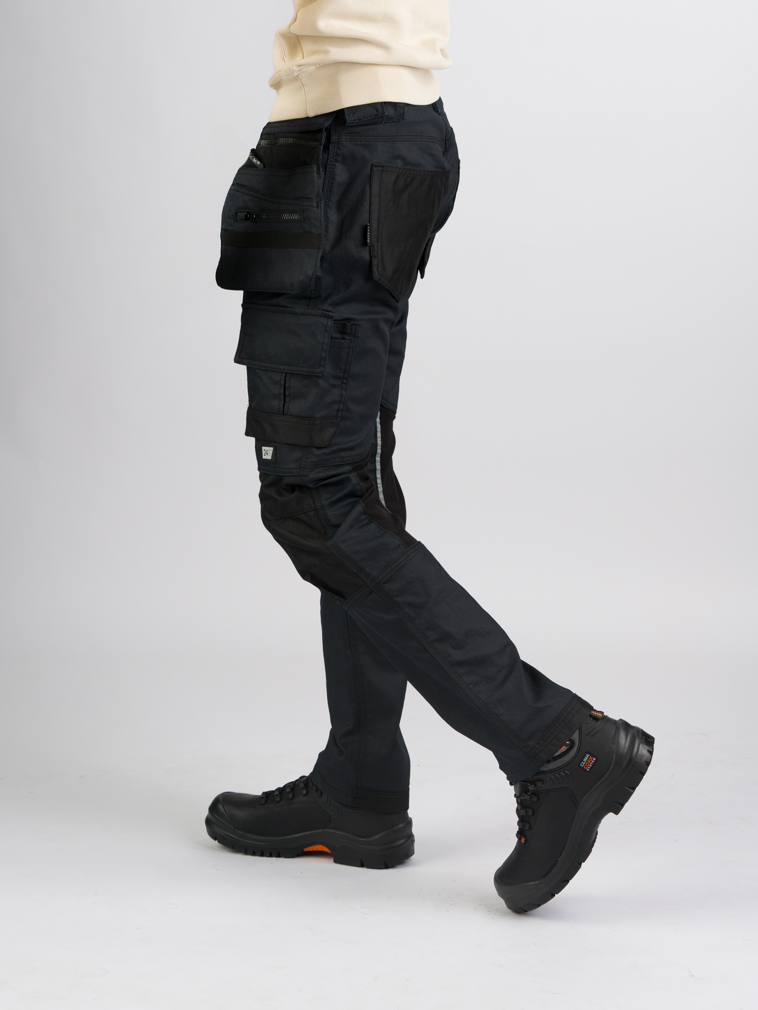 247Jeans Bull Workwear W41 Dark Blue Denim Coated