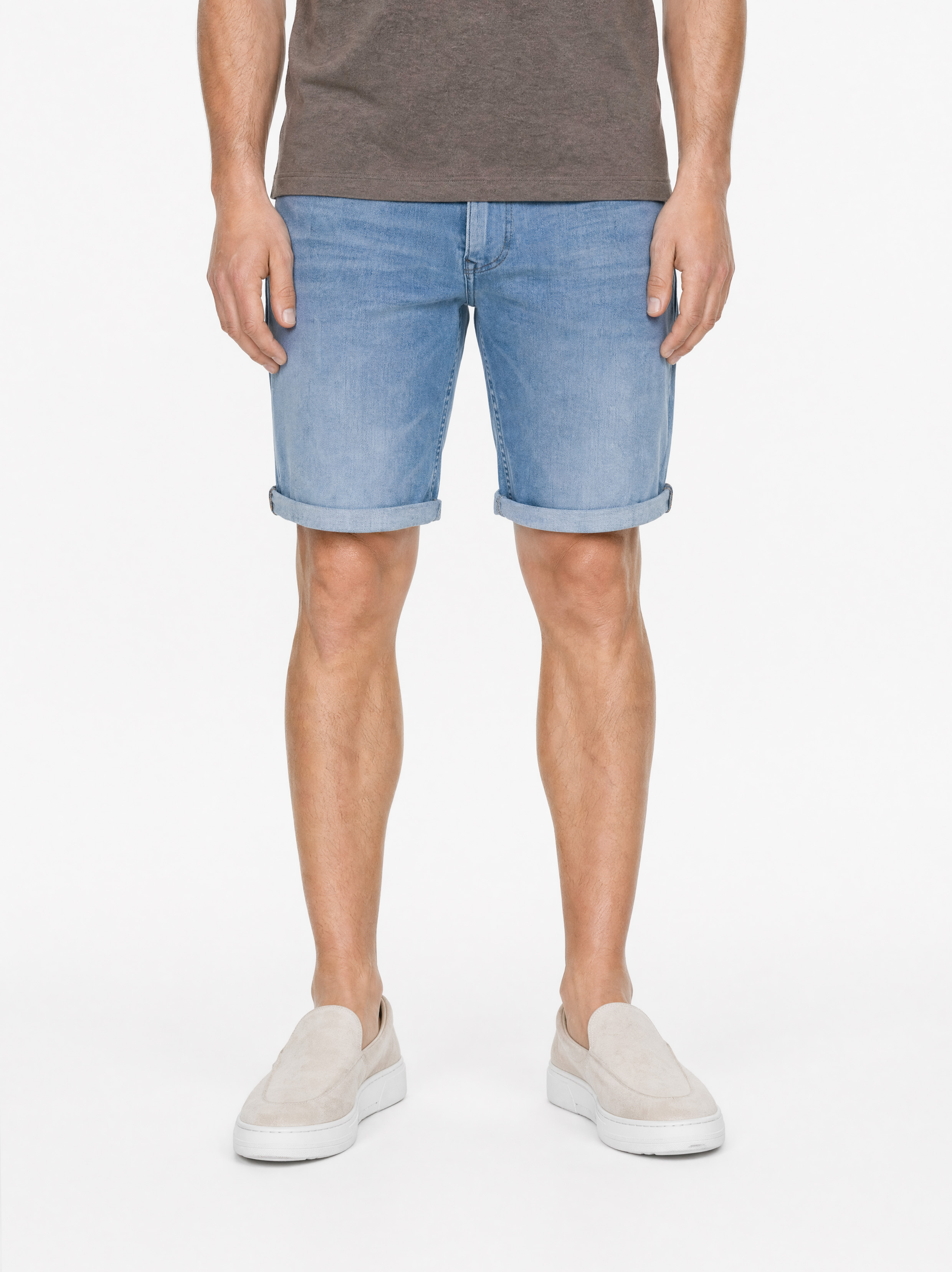247Jeans Palm Slim Short SH06 Bleached Denim Used