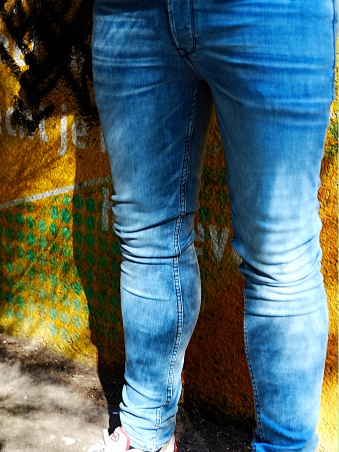 247Jeans Palm Skinny SK75 Bleached Denim Used