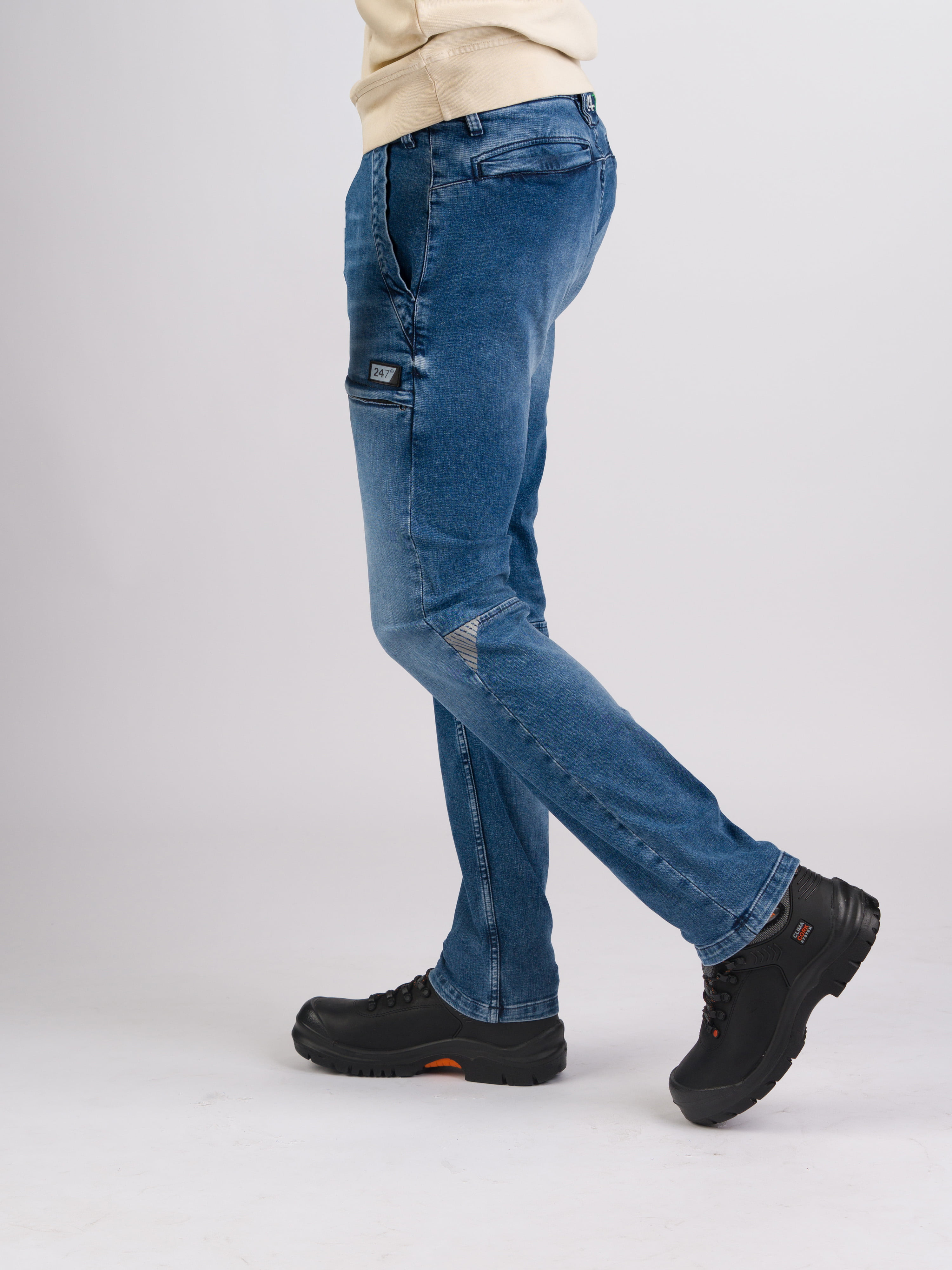 247Jeans Cheetah Workwear W07 Medium Blue Denim Used