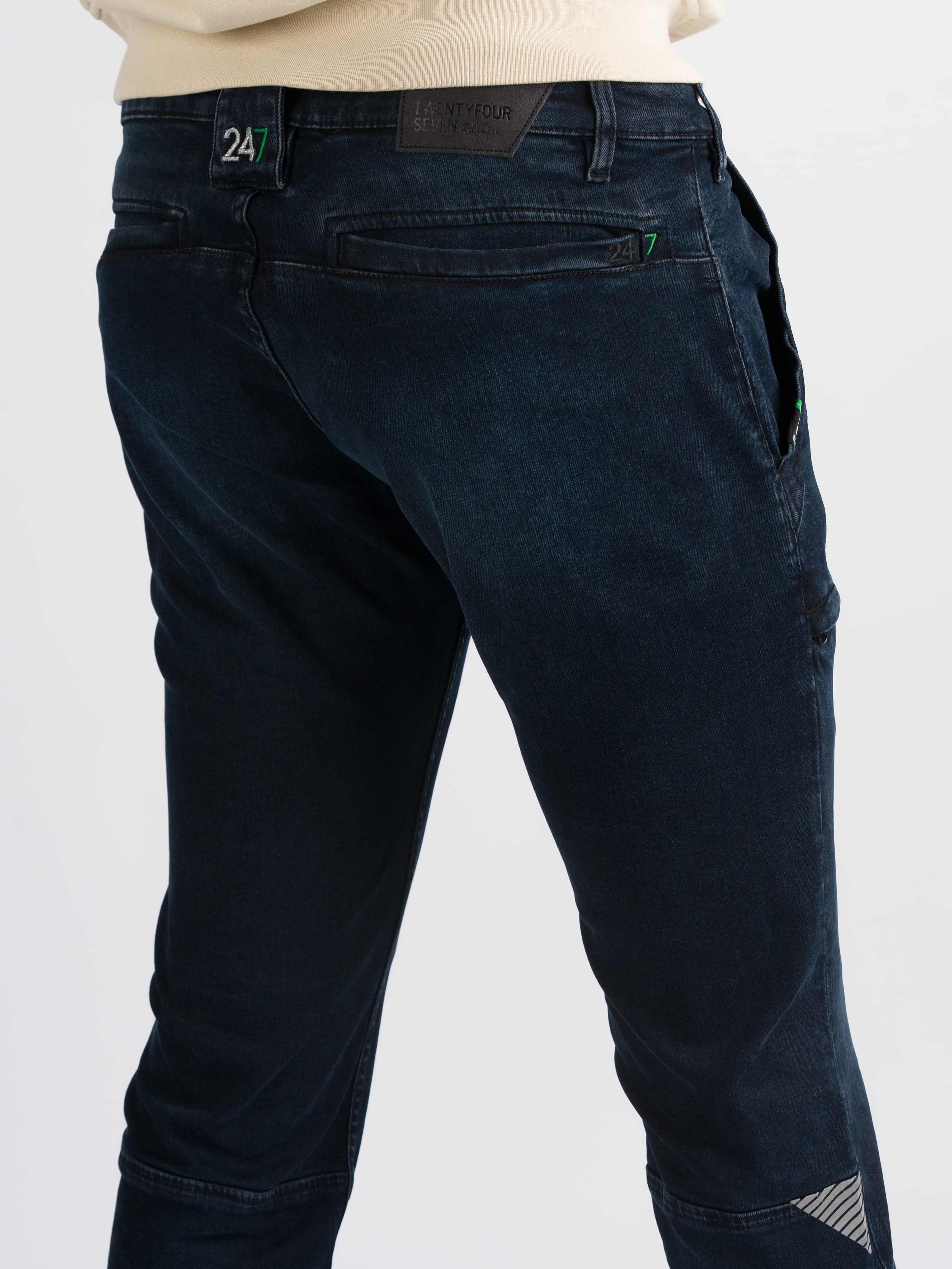 247Jeans Cheetah Workwear W06 Blue Black Denim