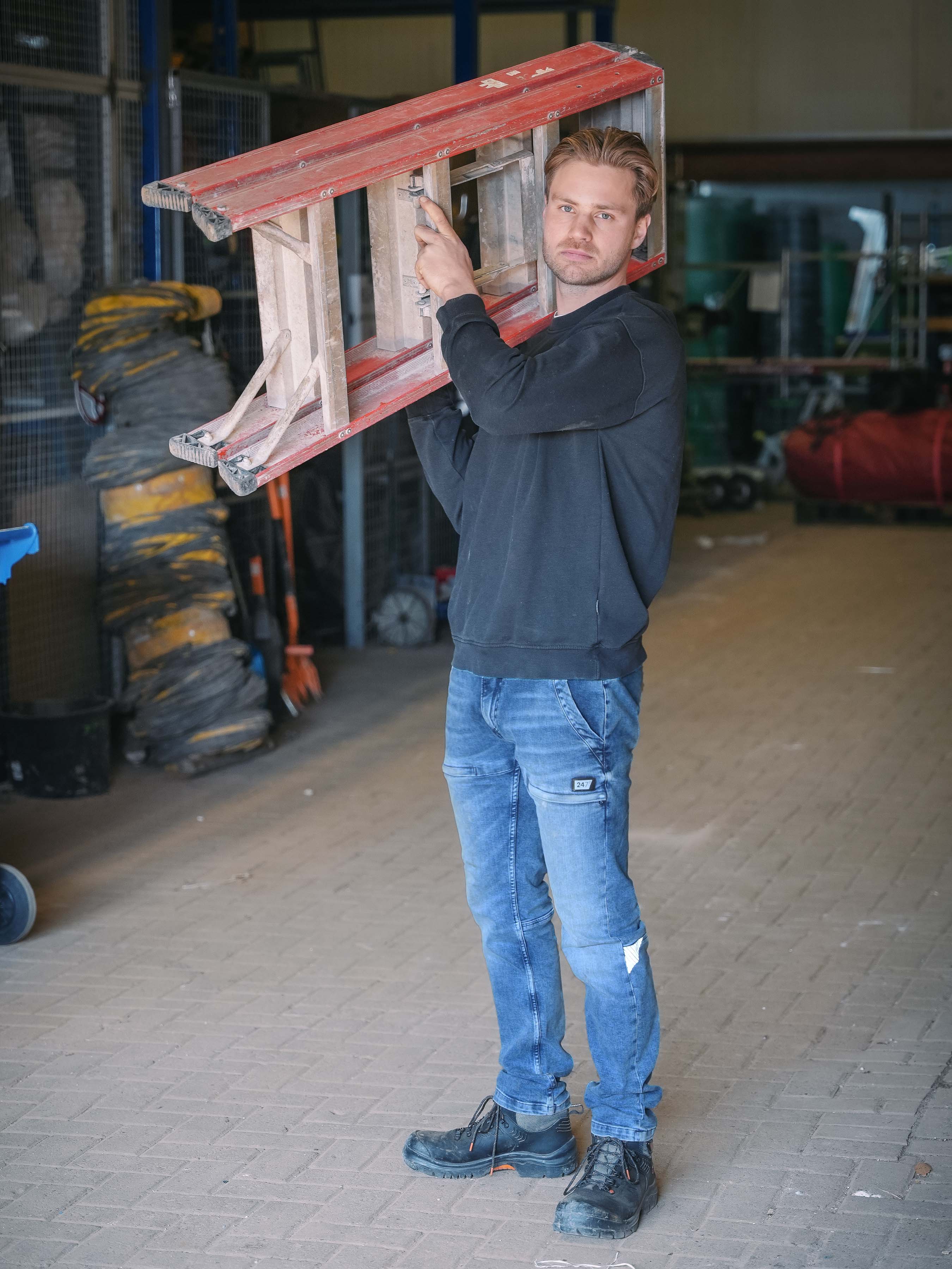 247Jeans Cheetah Workwear W07 Medium Blue Denim Used