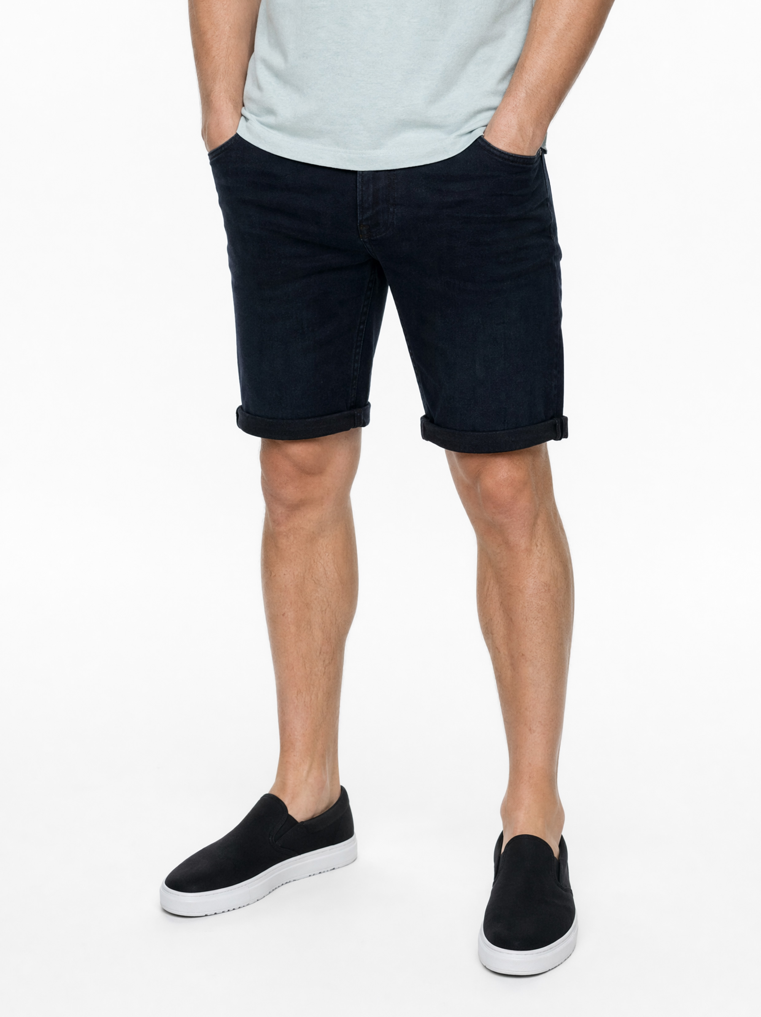 247Jeans Palm Slim Short SH04 Blue Black Denim