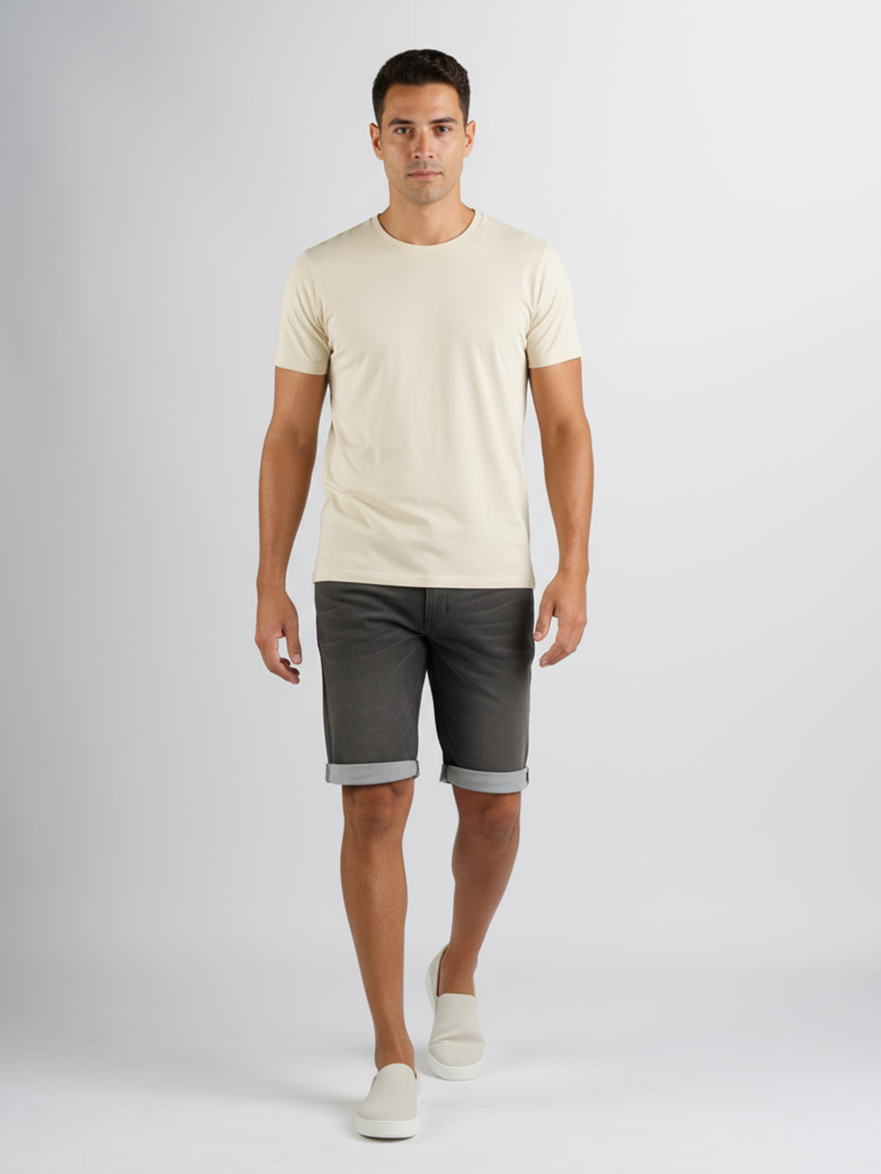 247Jeans Elm Short J04 Medium Grey Denim Used