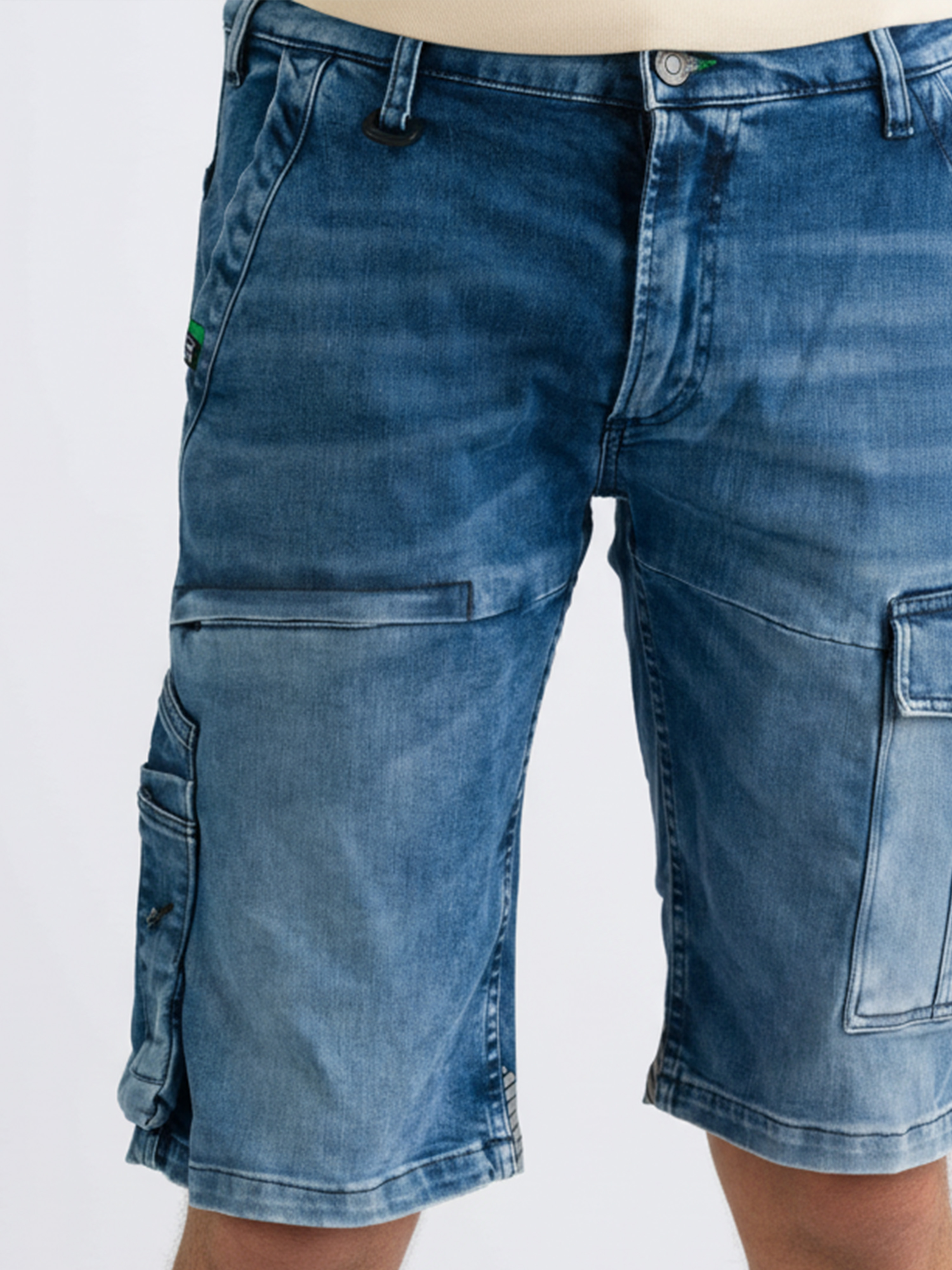 247Jeans Jaguar Short Workwear W87 Medium Blue Denim Used