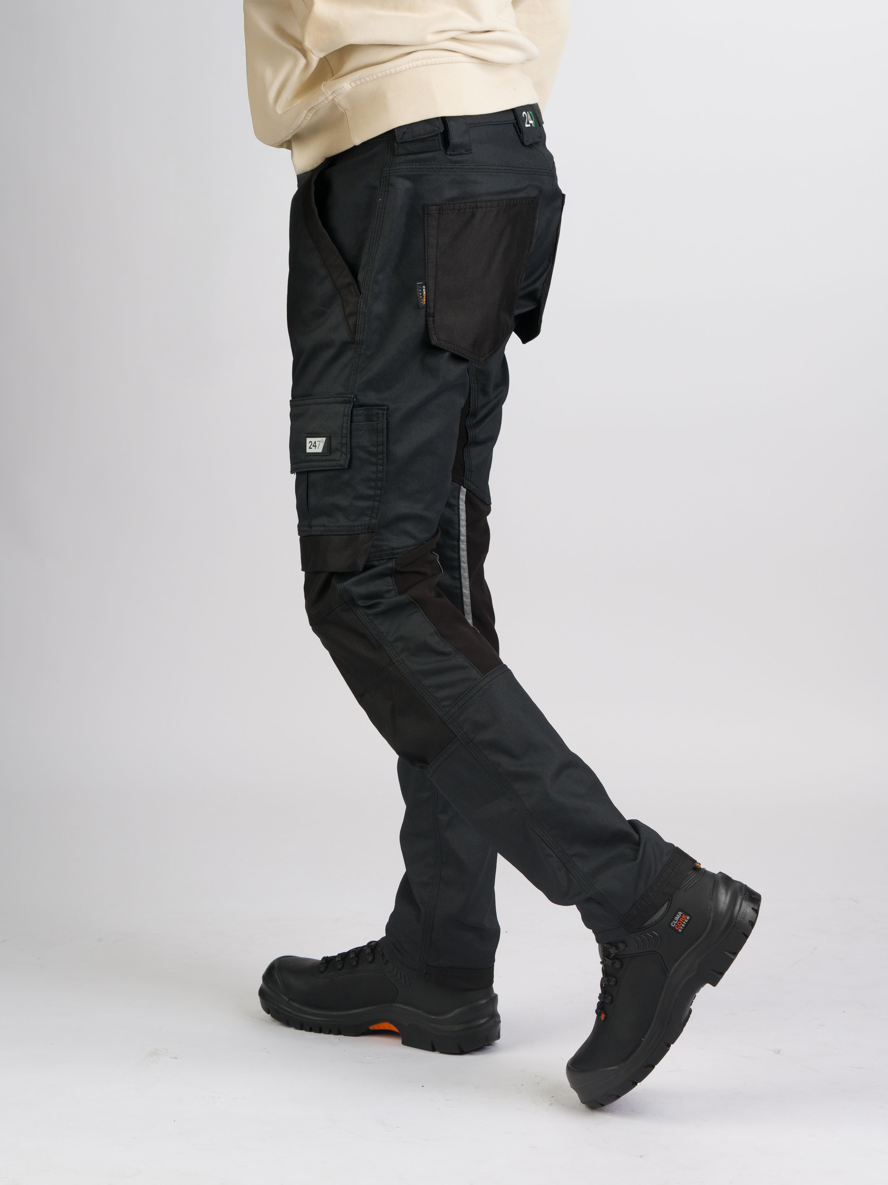 247Jeans Shark Workwear W51 Dark Blue Denim Coated