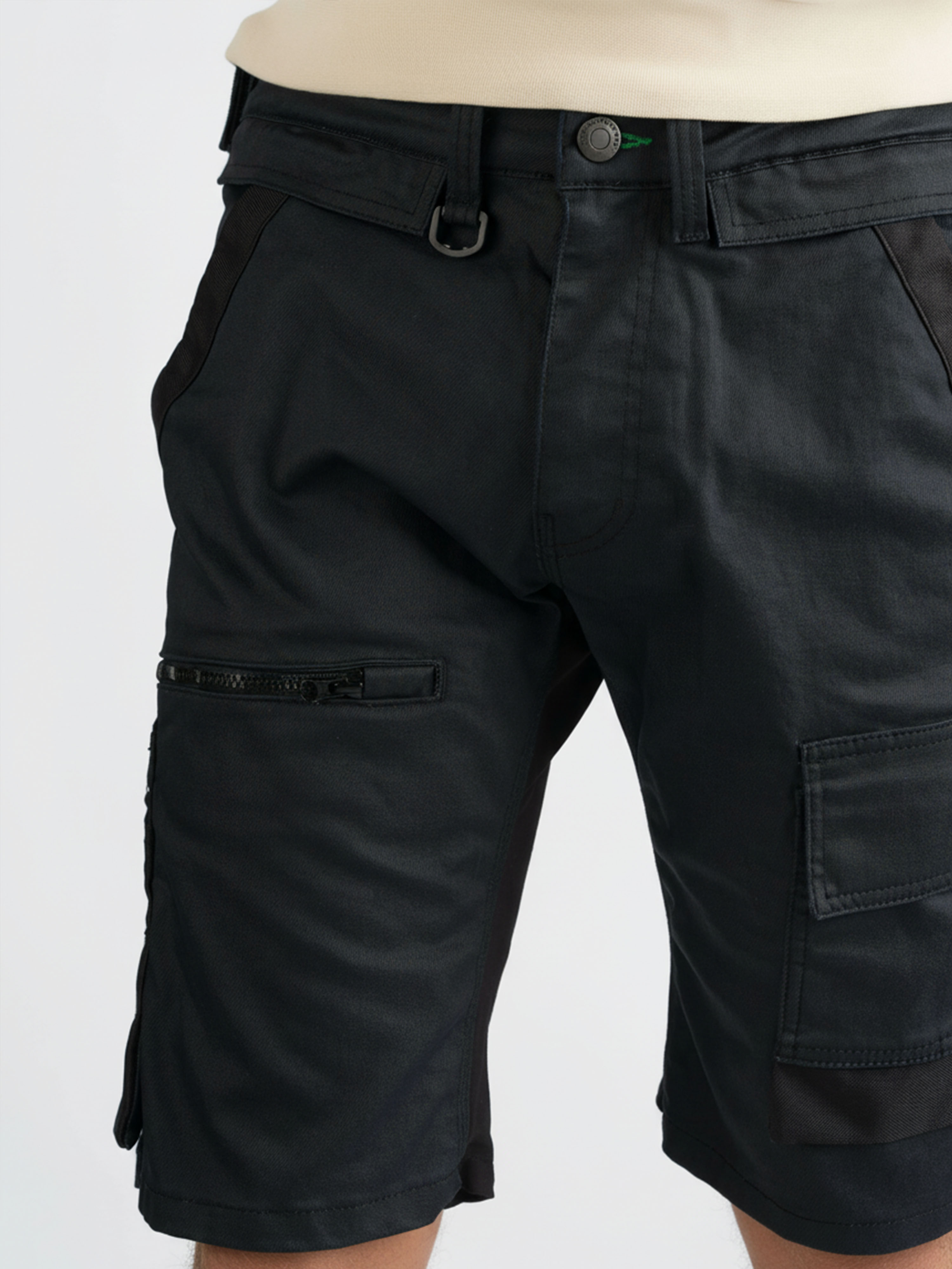 247Jeans Shark Short Workwear W81 Dark Blue Denim Coated