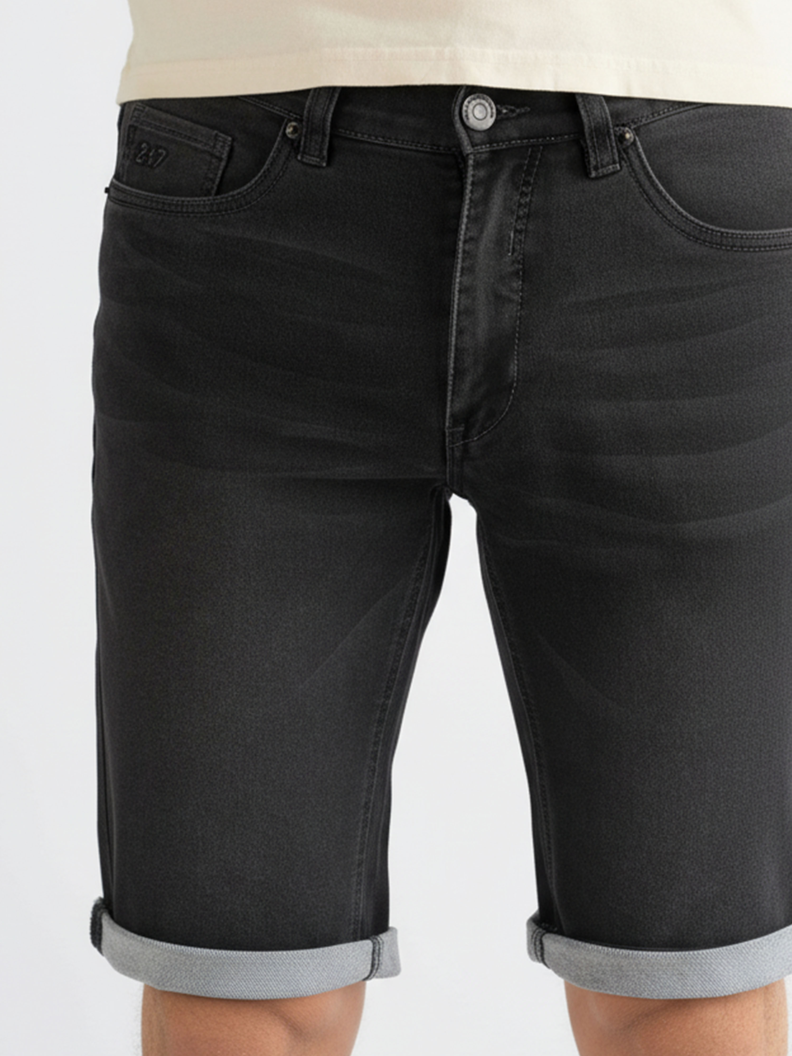 247Jeans Elm Short J04 Dark Grey Denim Used