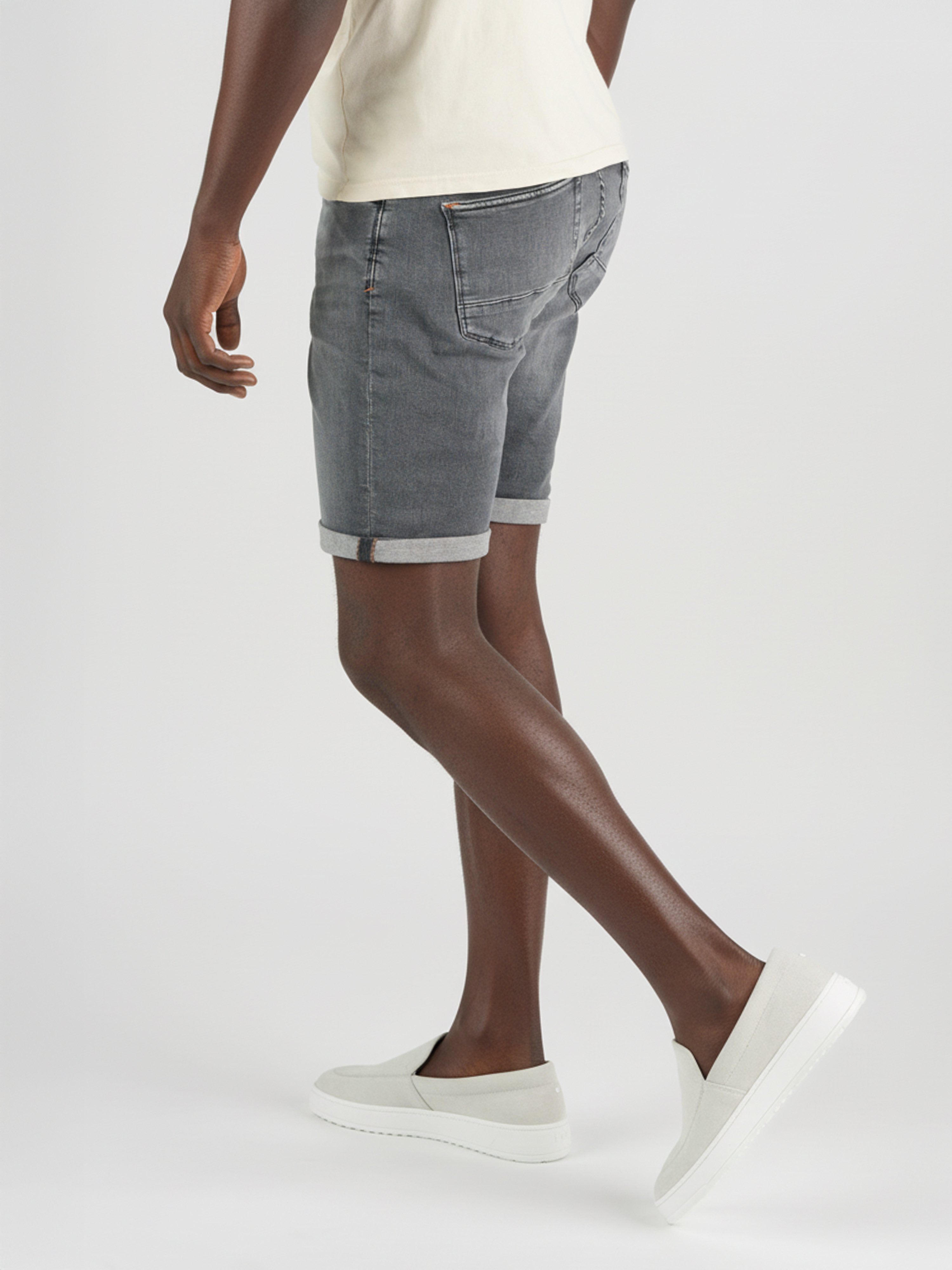 247Jeans Palm Slim Short SH03 Medium Grey Denim Used