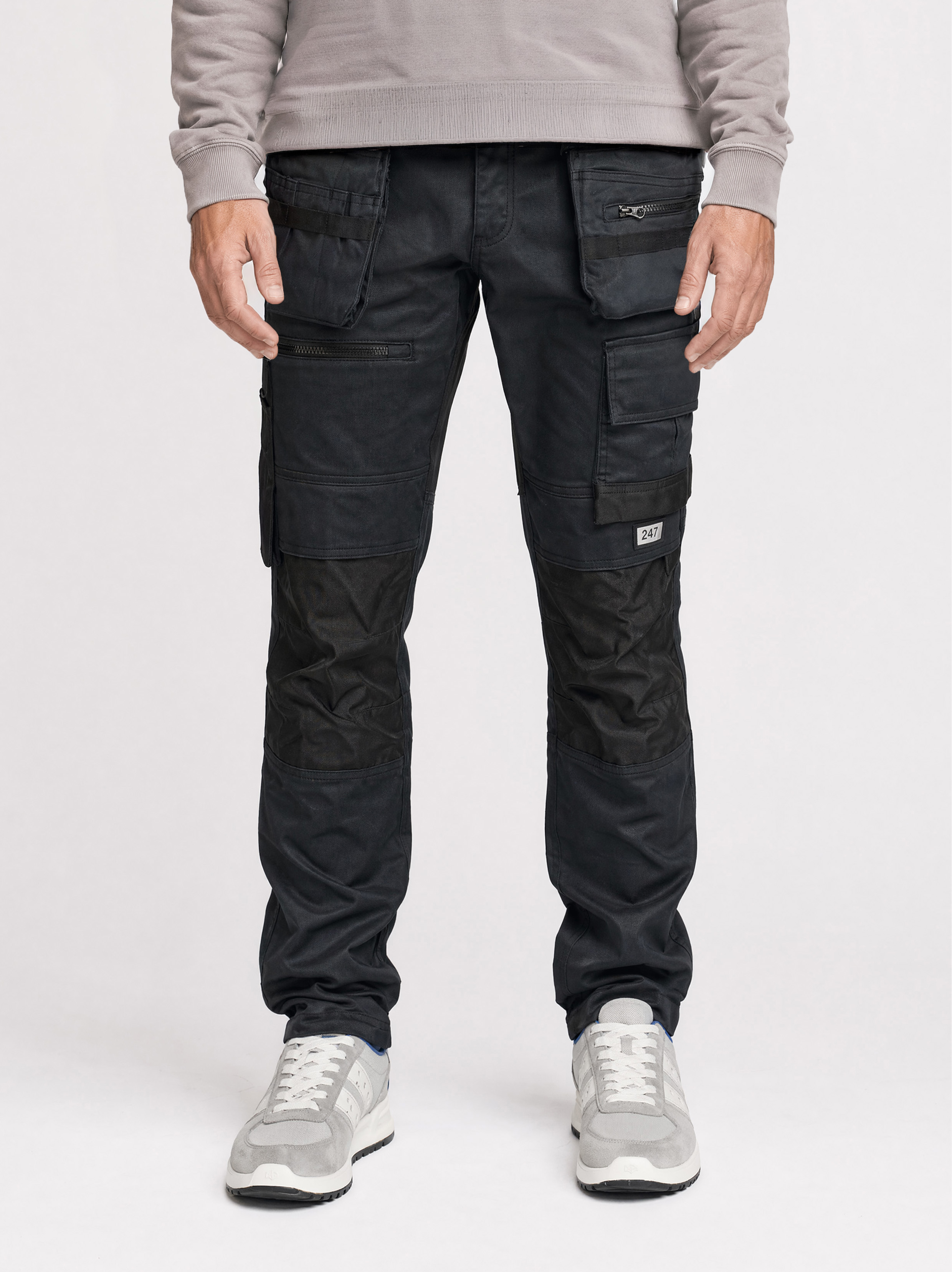 247Jeans Bull Workwear W41 Dark Blue Denim Coated