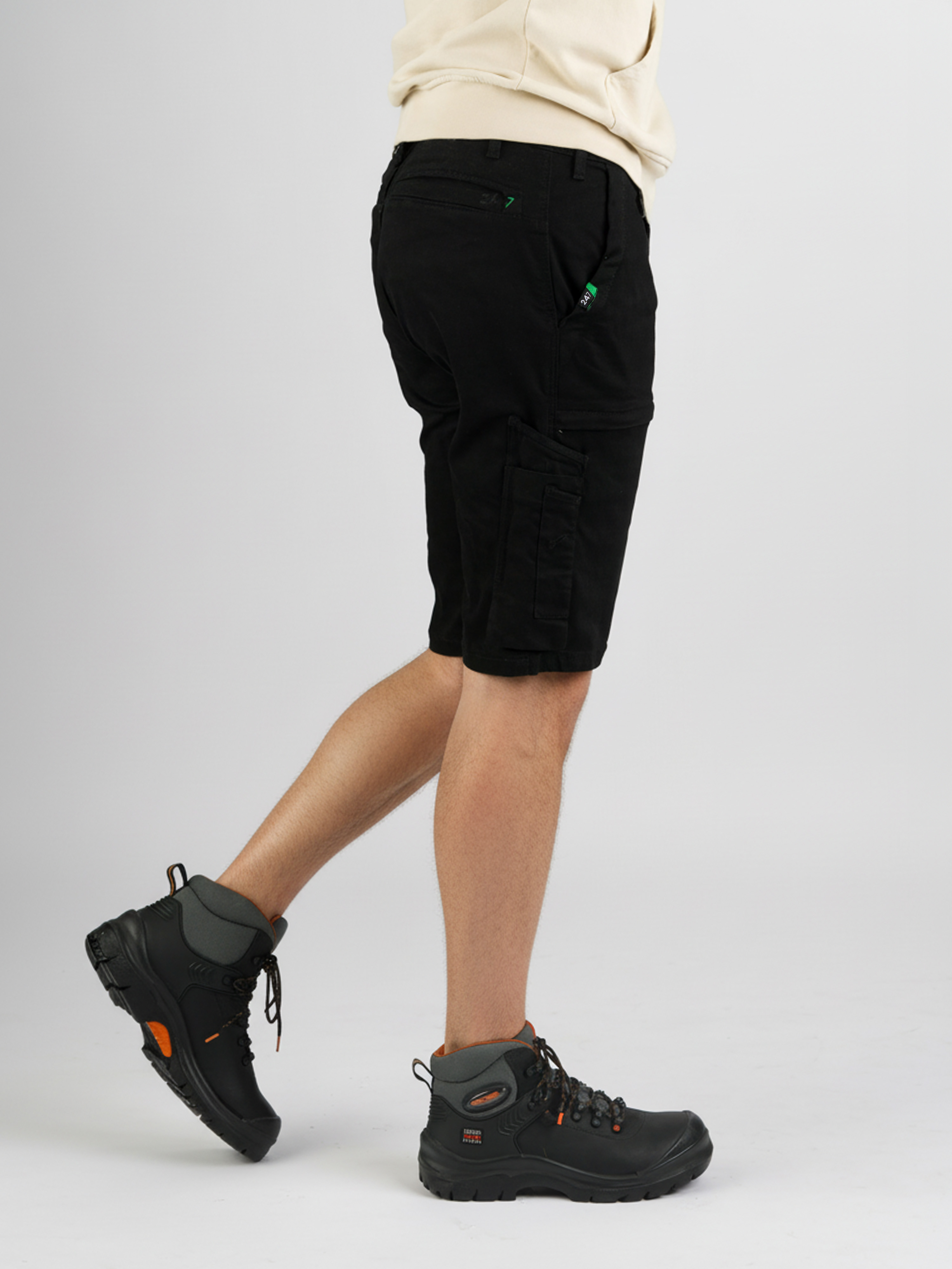 247Jeans Jaguar Short Workwear W88 Black Denim Used 247Jeans Jaguar Short Workwear W88 Black Denim Used