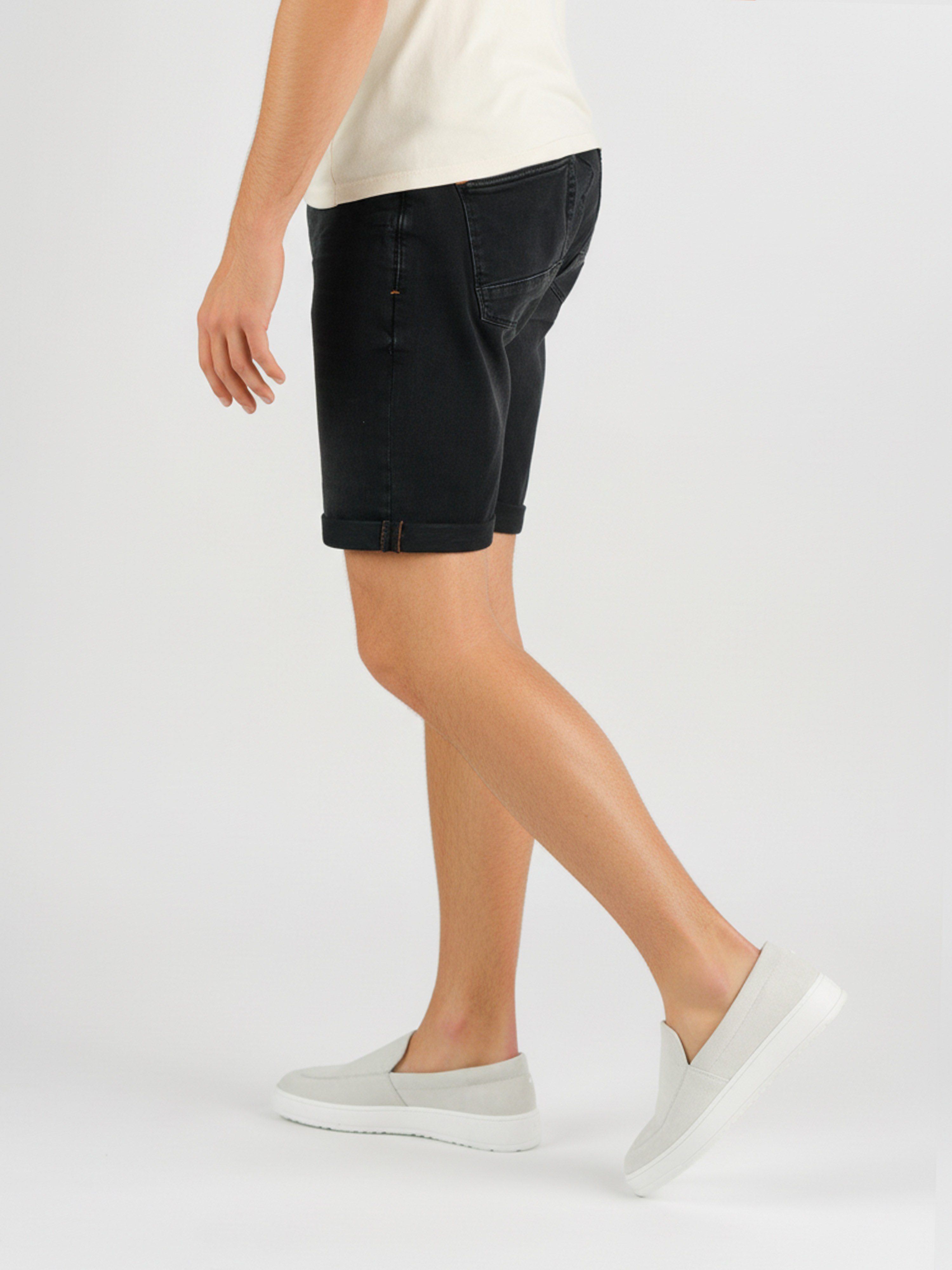 247jeans Palm Slim Short SH02 Dark Grey Denim Used