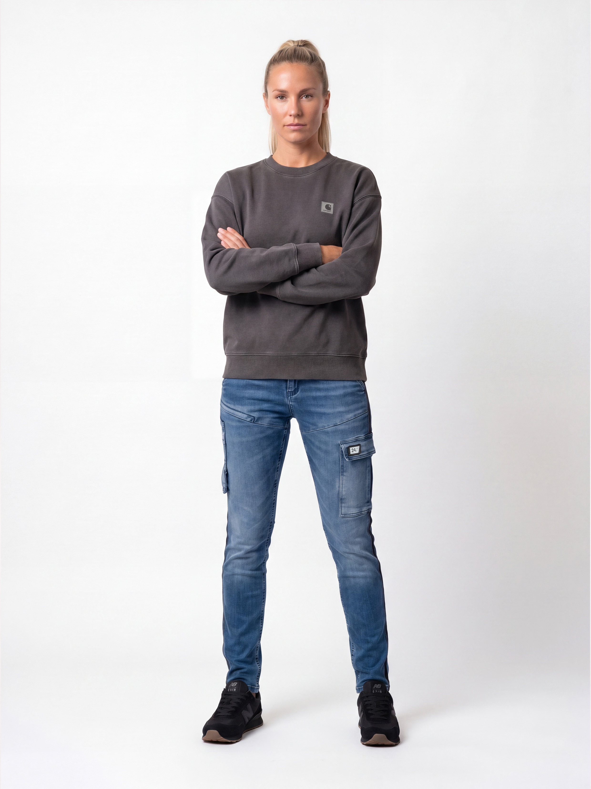 247Jeans Panda Workwear W23 Medium Blue Denim Used