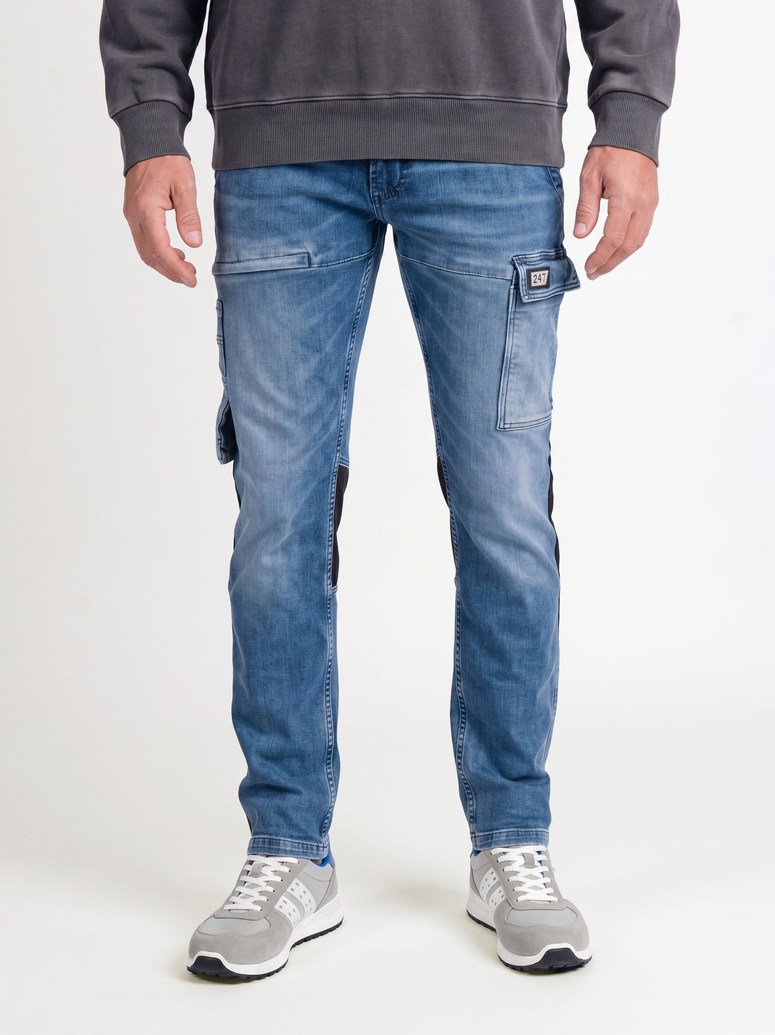 247Jeans Jaguar Workwear W57 Medium Blue Denim Used