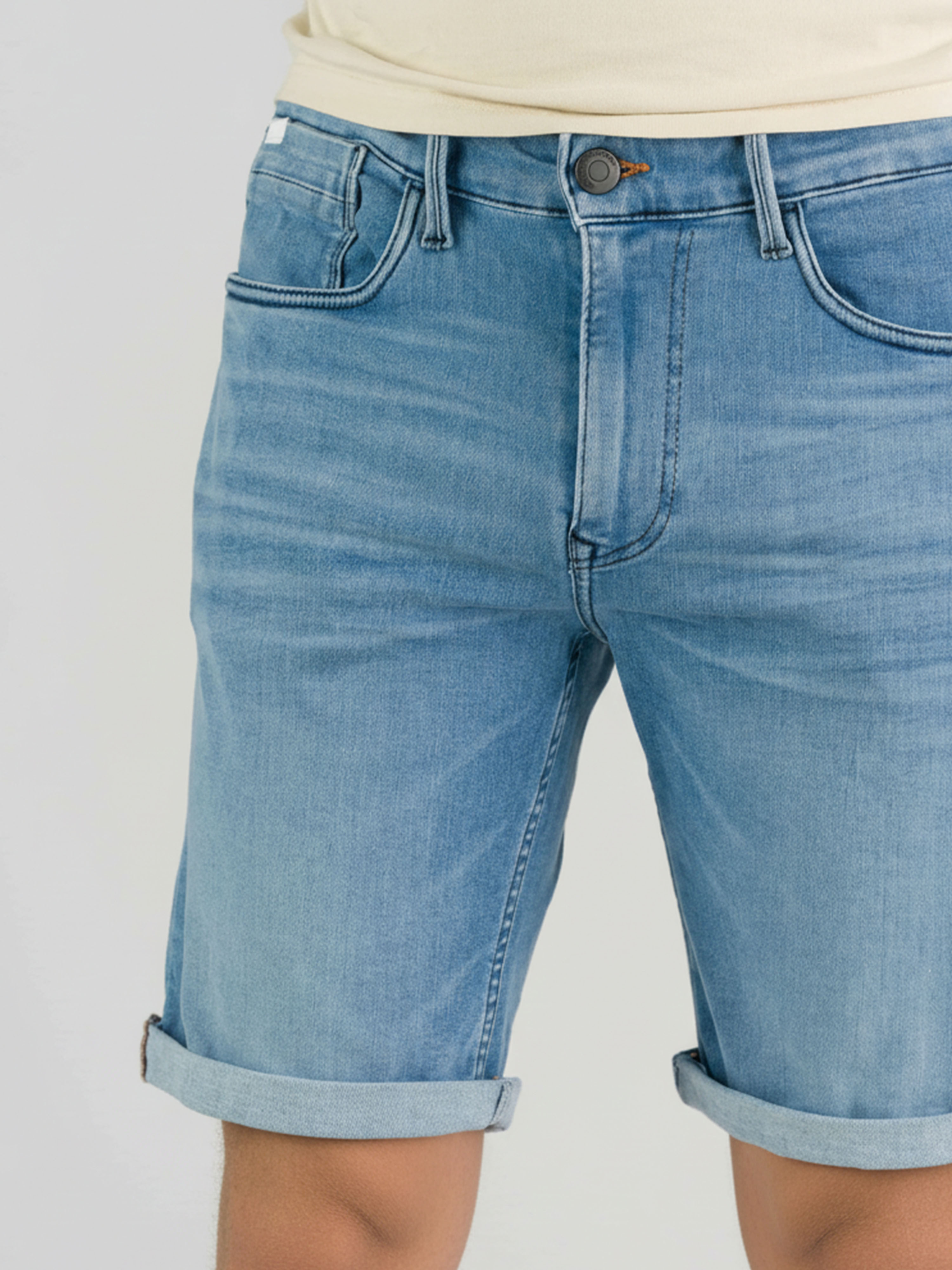 247Jeans Palm Slim Short SH06 Bleached Denim Used