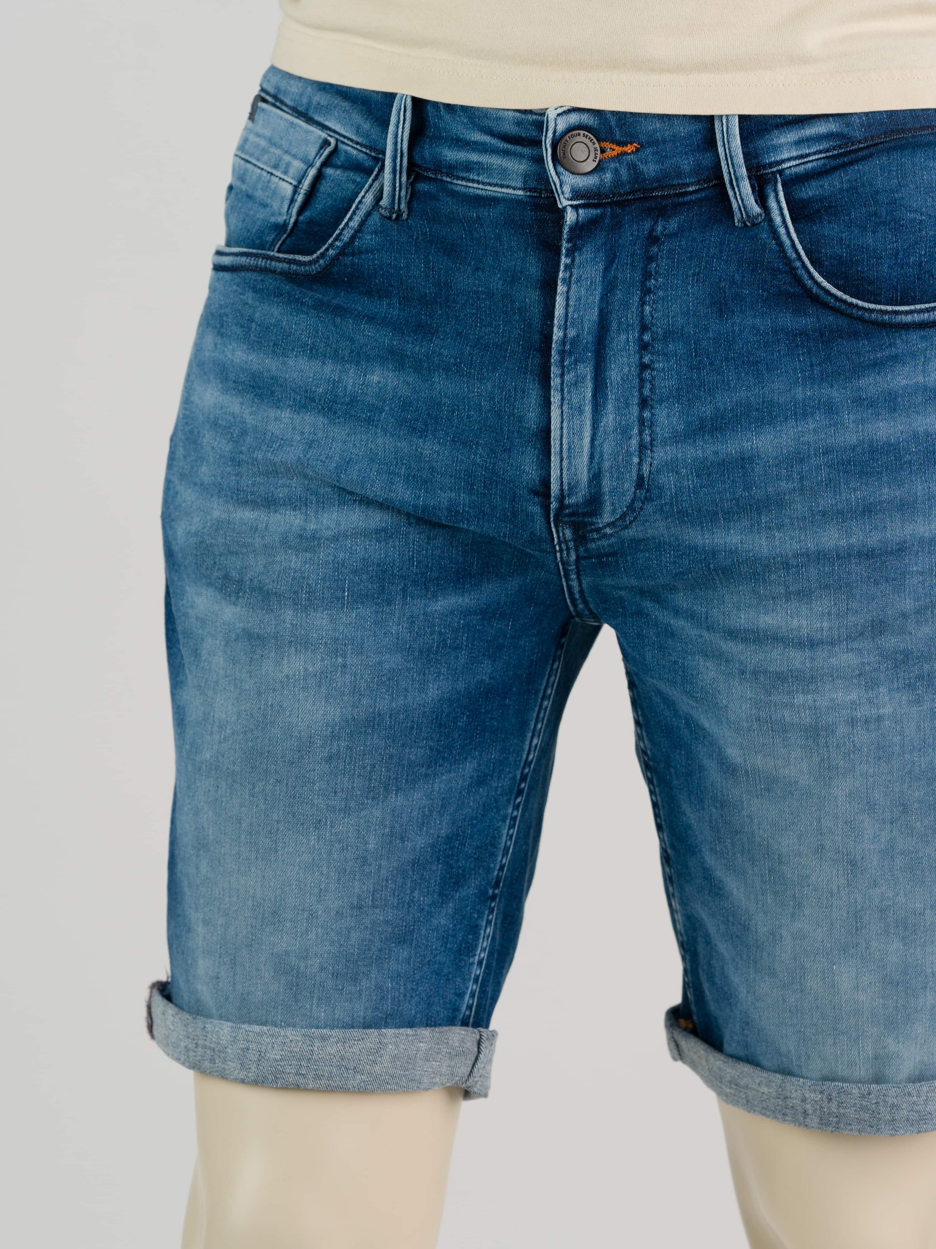 247Jeans Palm Slim Short SH05 Medium Blue Denim Used