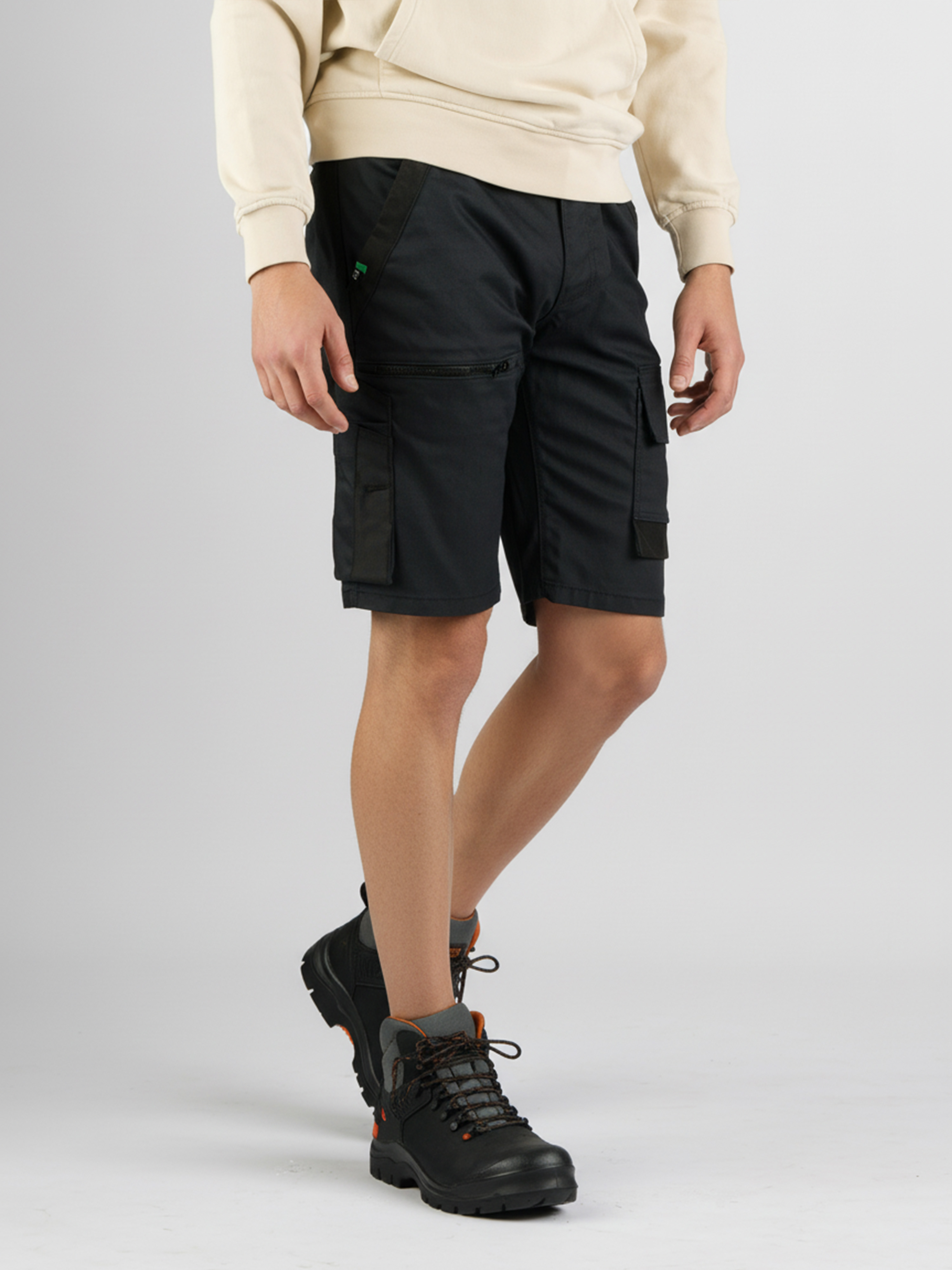 247Jeans Shark Short Workwear W81 Dark Blue Denim Coated