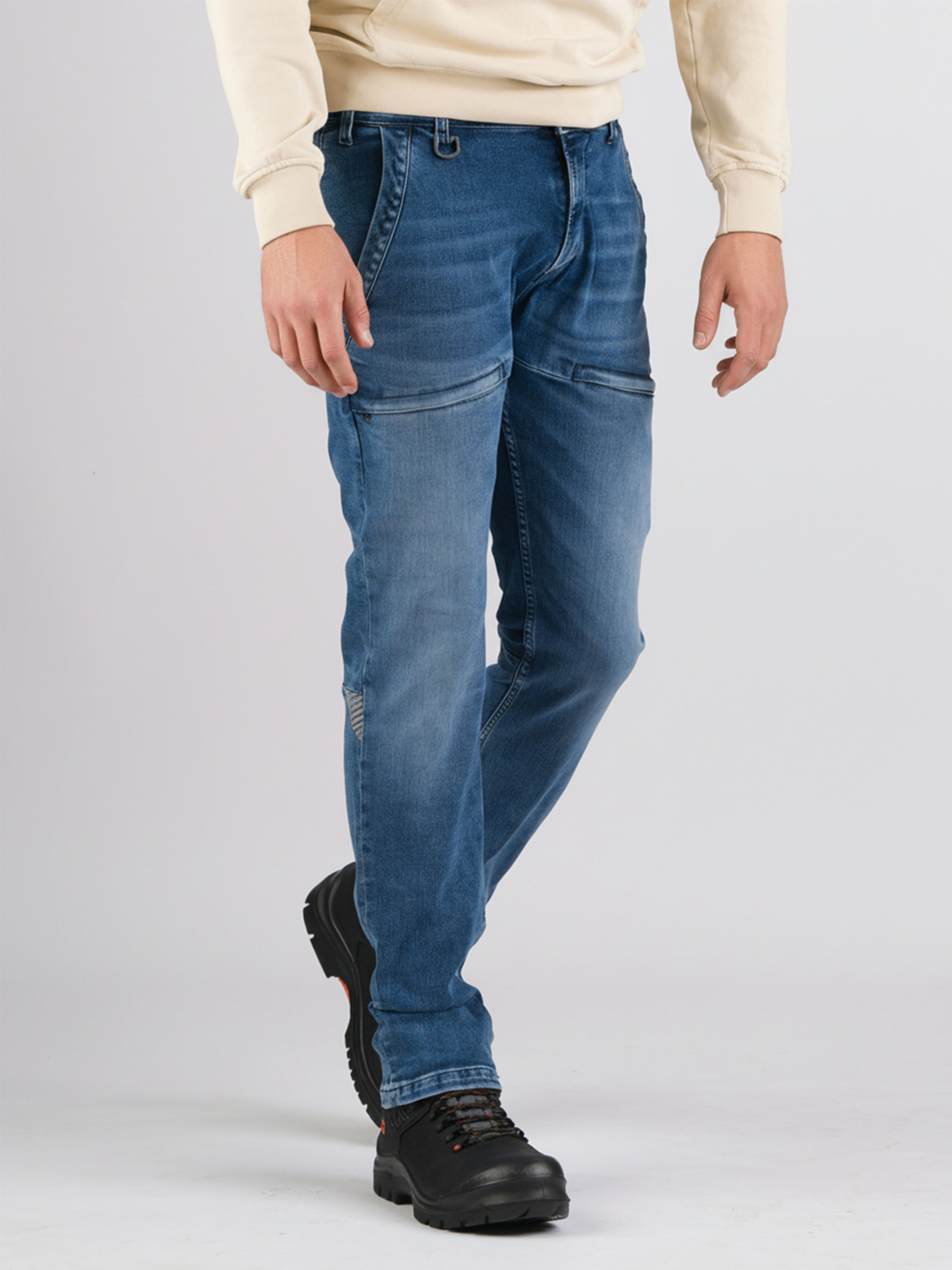 247Jeans Cheetah Workwear W07 Medium Blue Denim Used