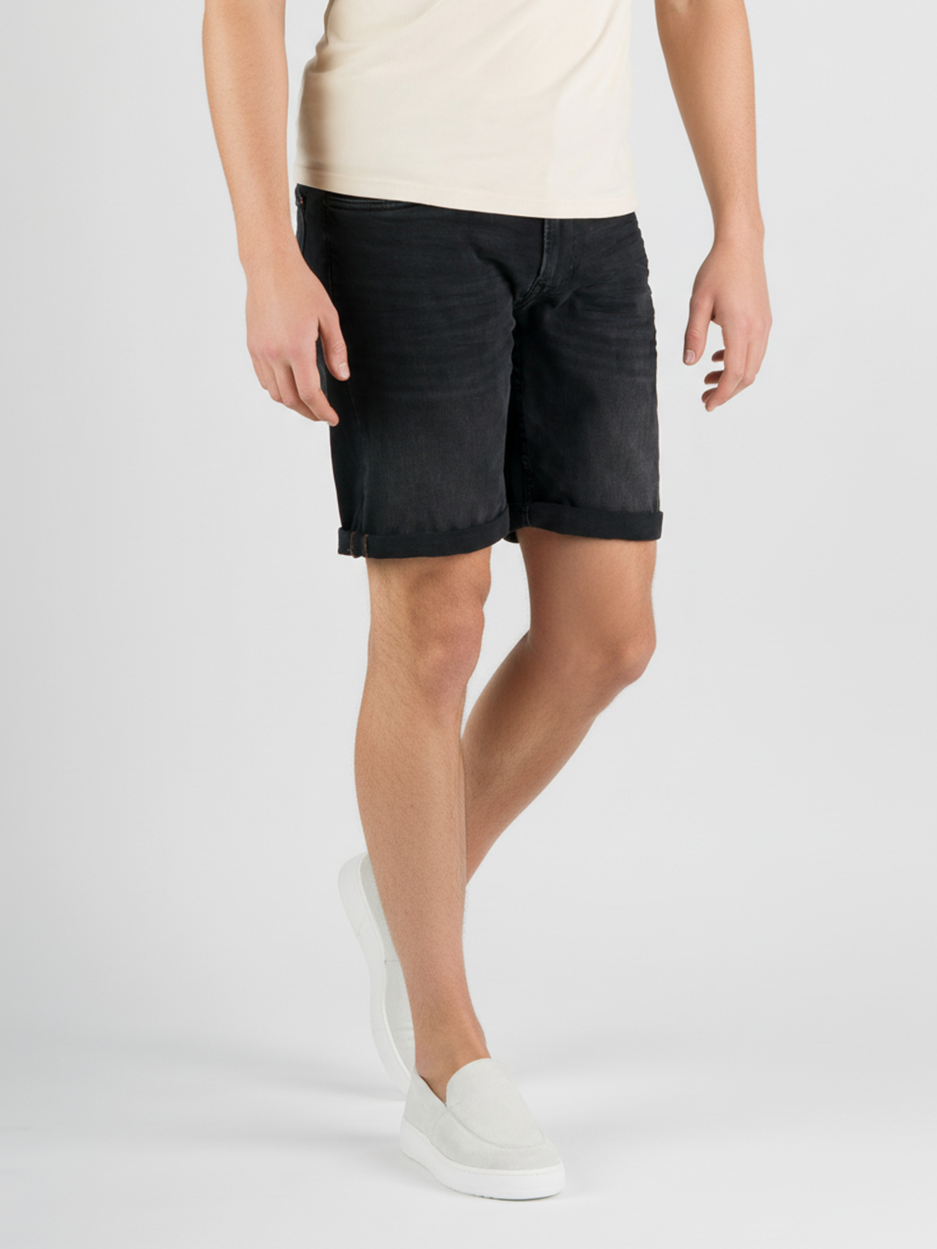 247jeans Palm Slim Short SH02 Dark Grey Denim Used