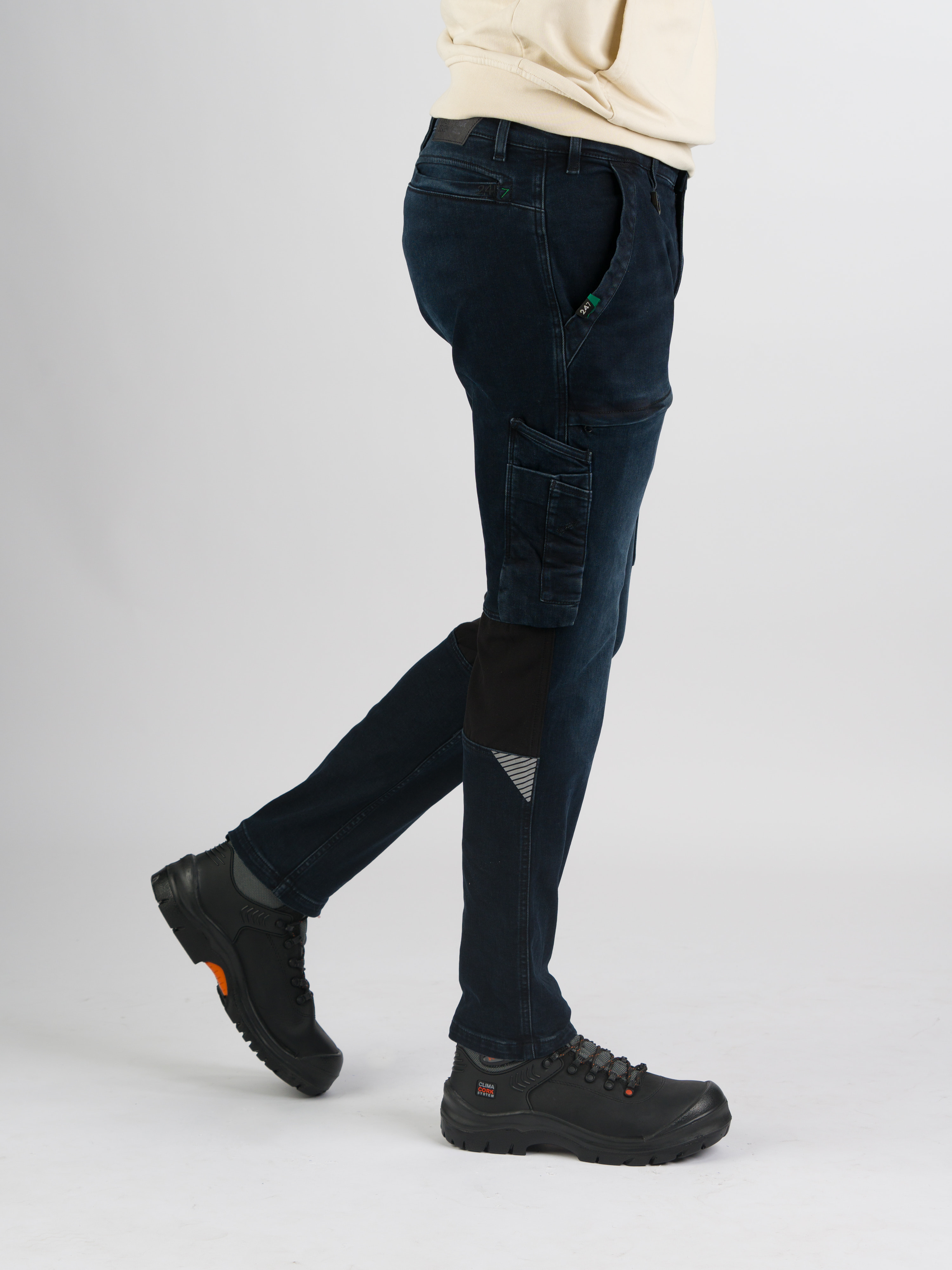 247Jeans Jaguar Workwear W56 Blue Black Denim