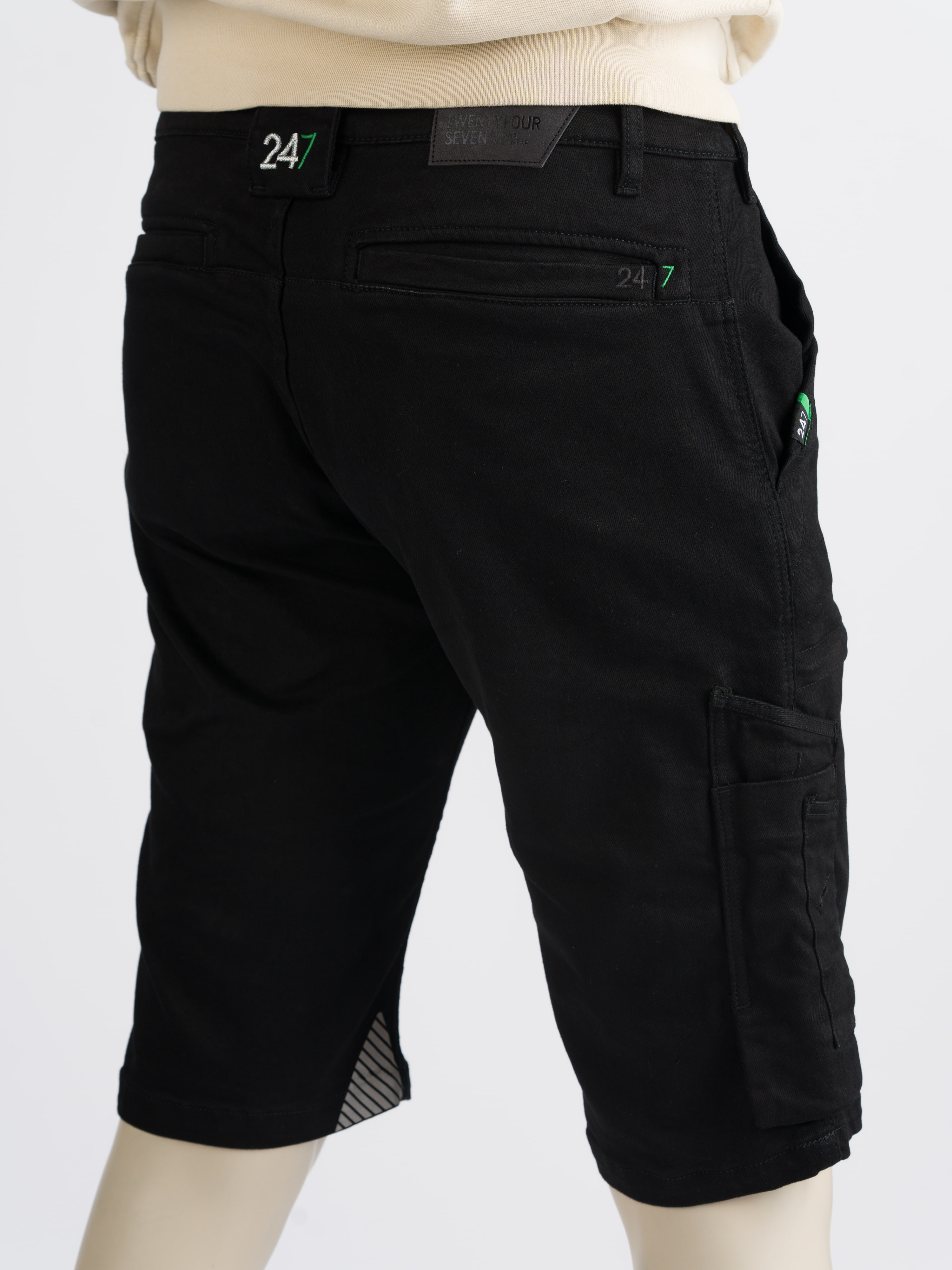 247Jeans Jaguar Short Workwear W88 Black Denim Used