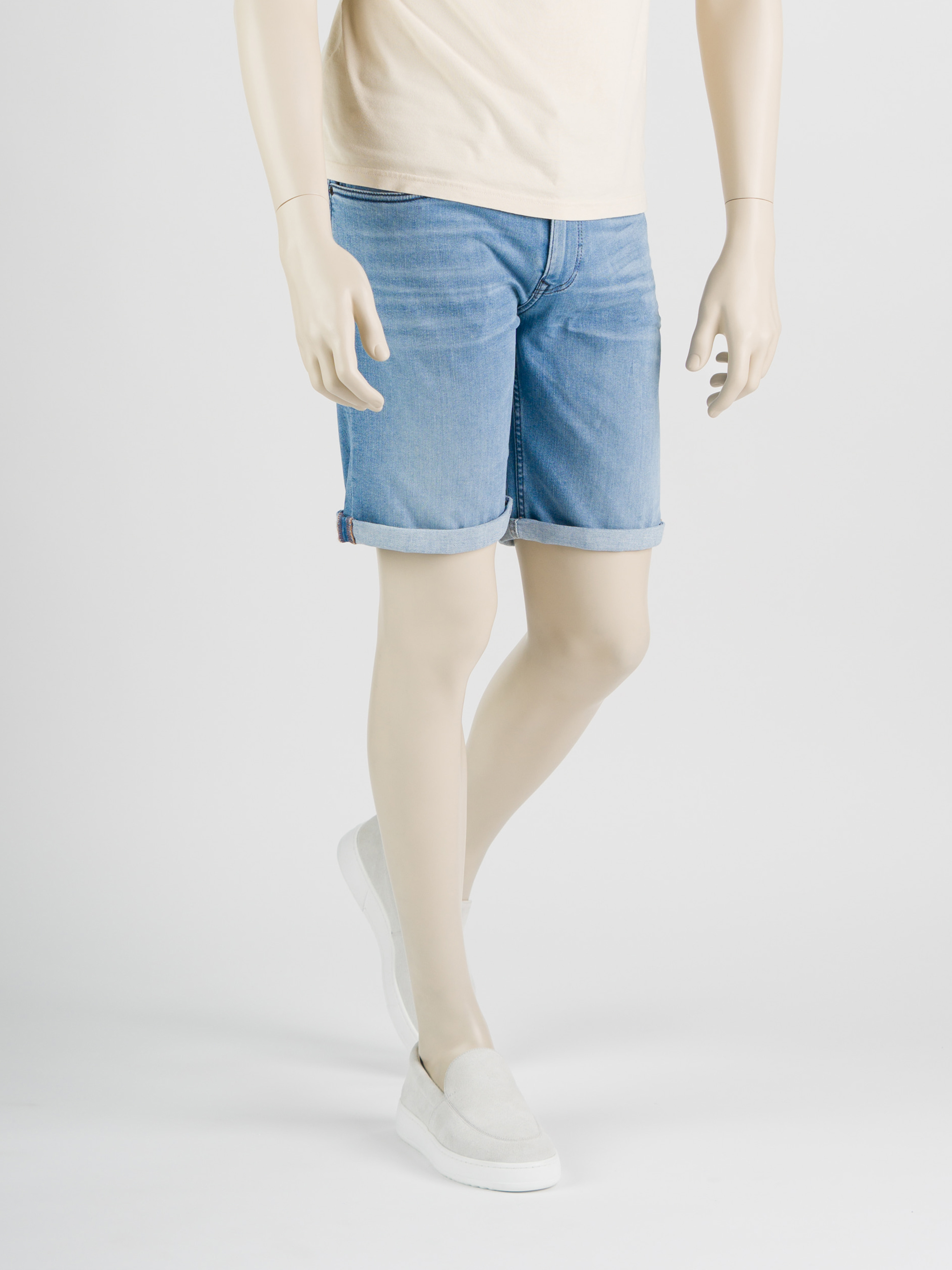 247Jeans Palm Slim Short SH06 Bleached Denim Used