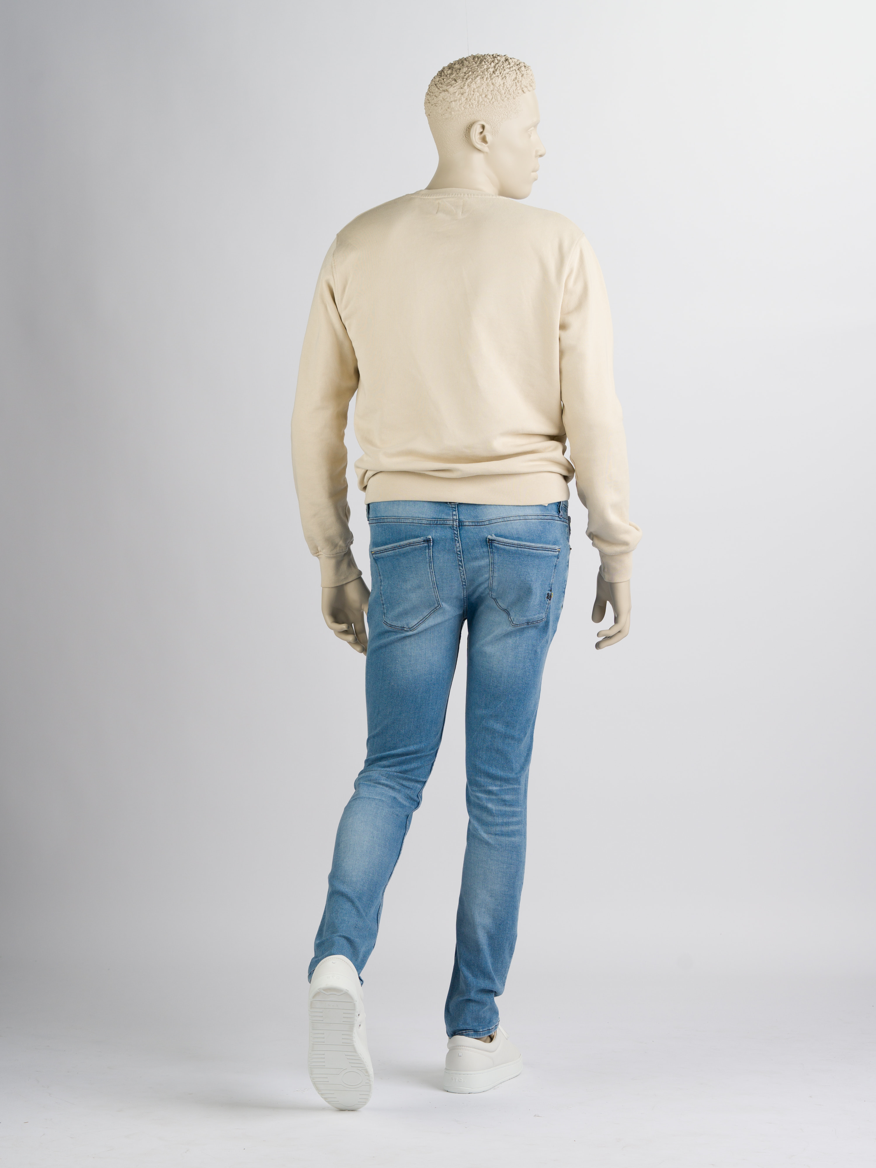 247Jeans Palm Skinny SK75 Bleached Denim Used