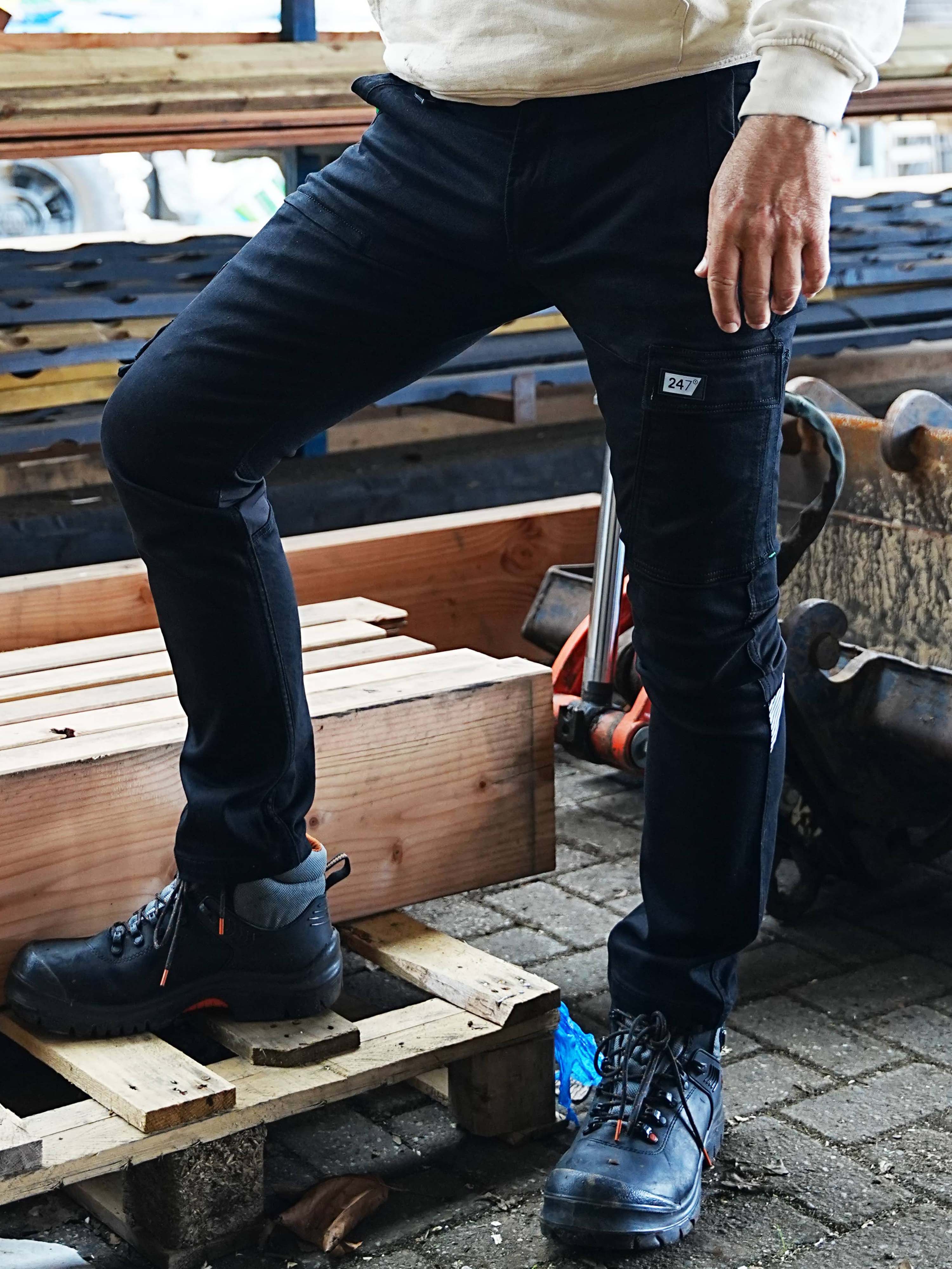 247Jeans Jaguar Workwear W58 Black Denim Used