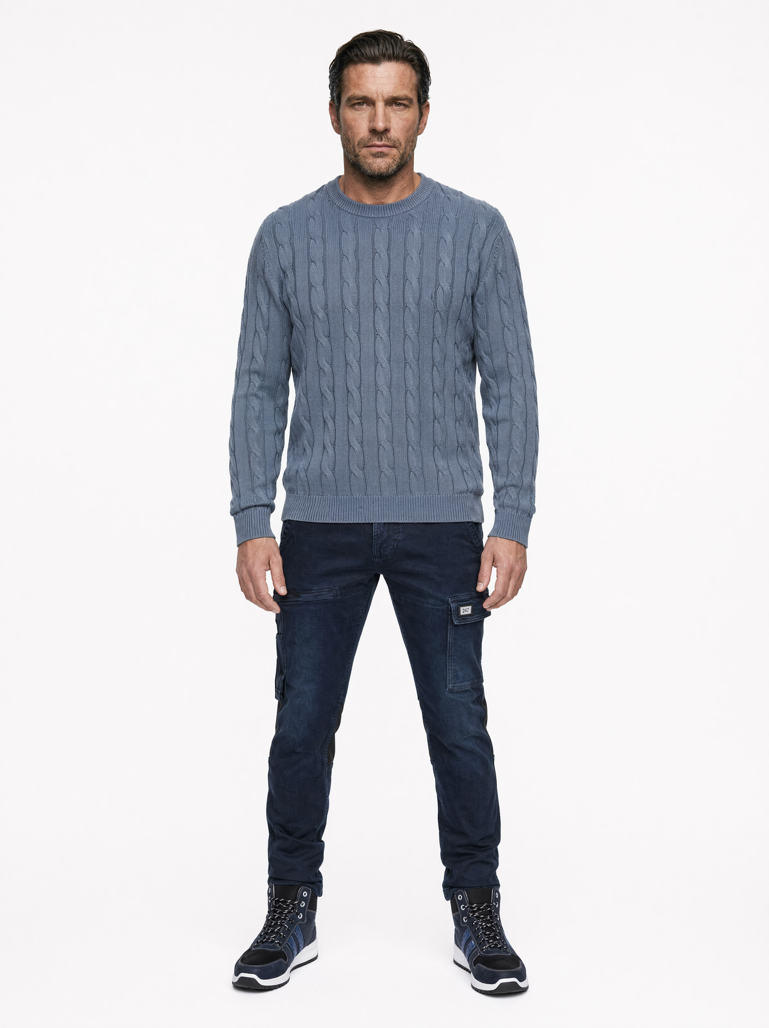 247Jeans Jaguar Workwear W56 Blue Black Denim