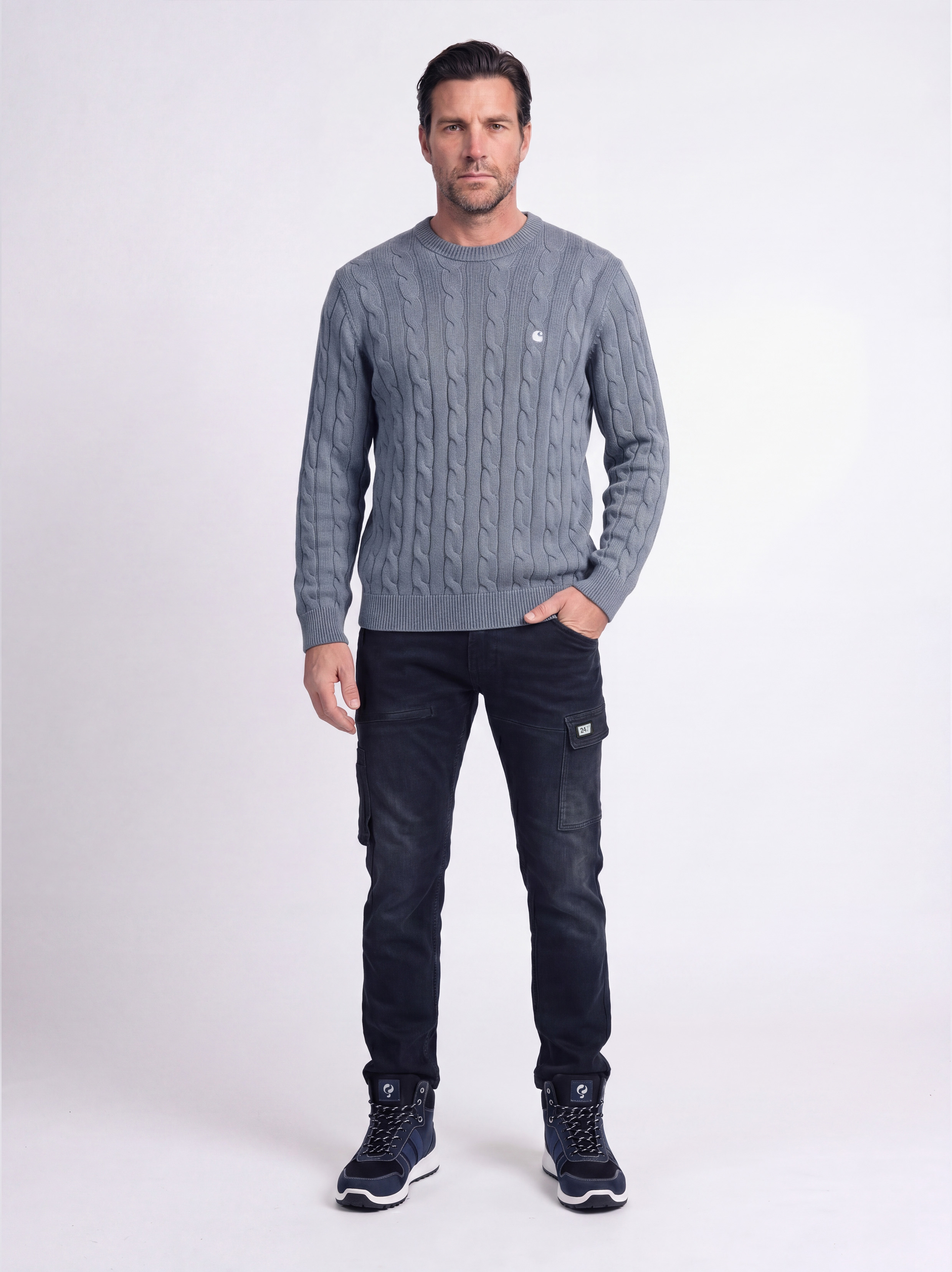 247Jeans Jaguar Workwear W56 Blue Black Denim
