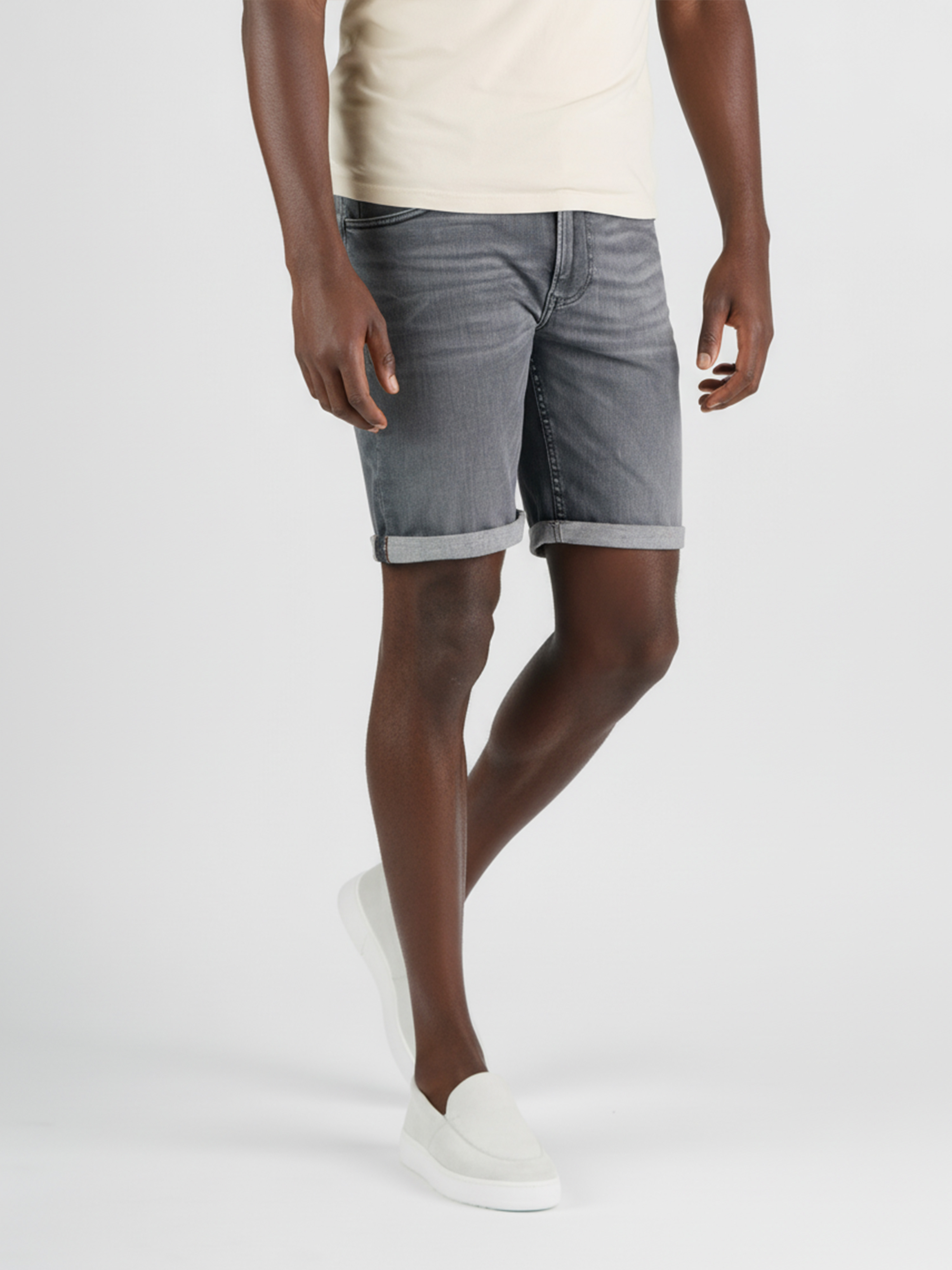 247Jeans Palm Slim Short SH03 Medium Grey Denim Used
