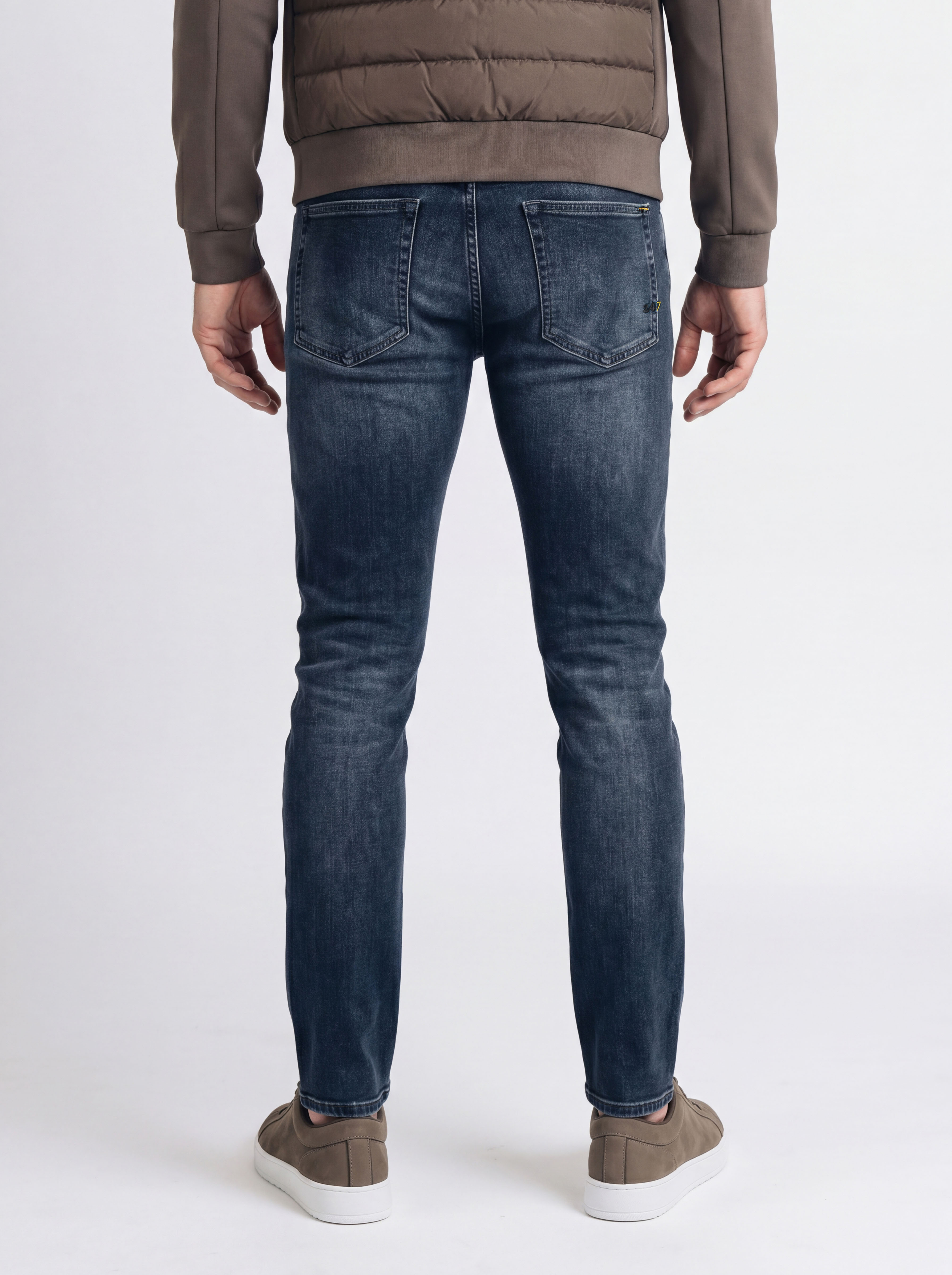 247Jeans Palm Skinny  SK71 Blue Black Denim Used