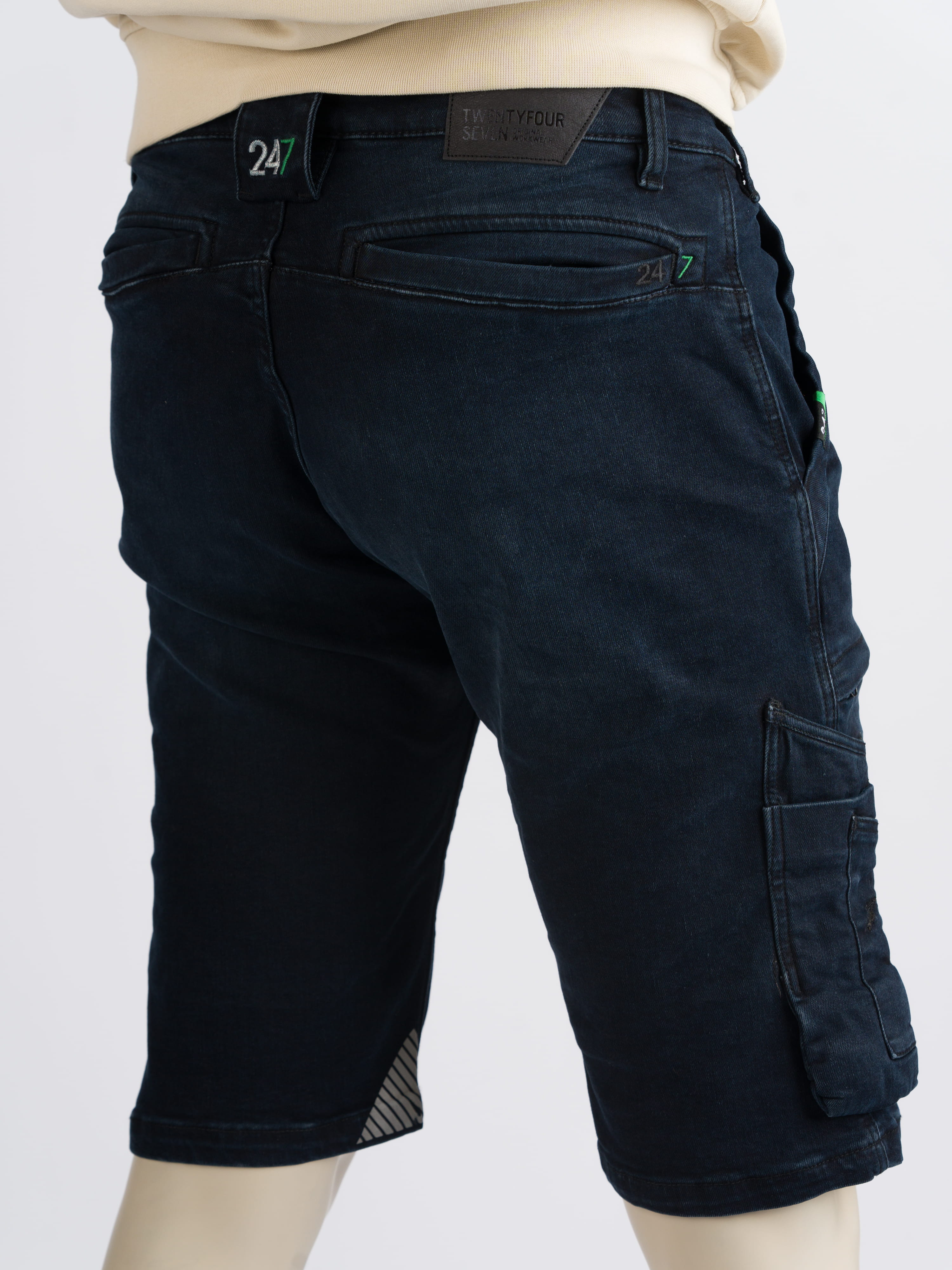 247Jeans Jaguar Short Workwear W86 Blue Black Denim