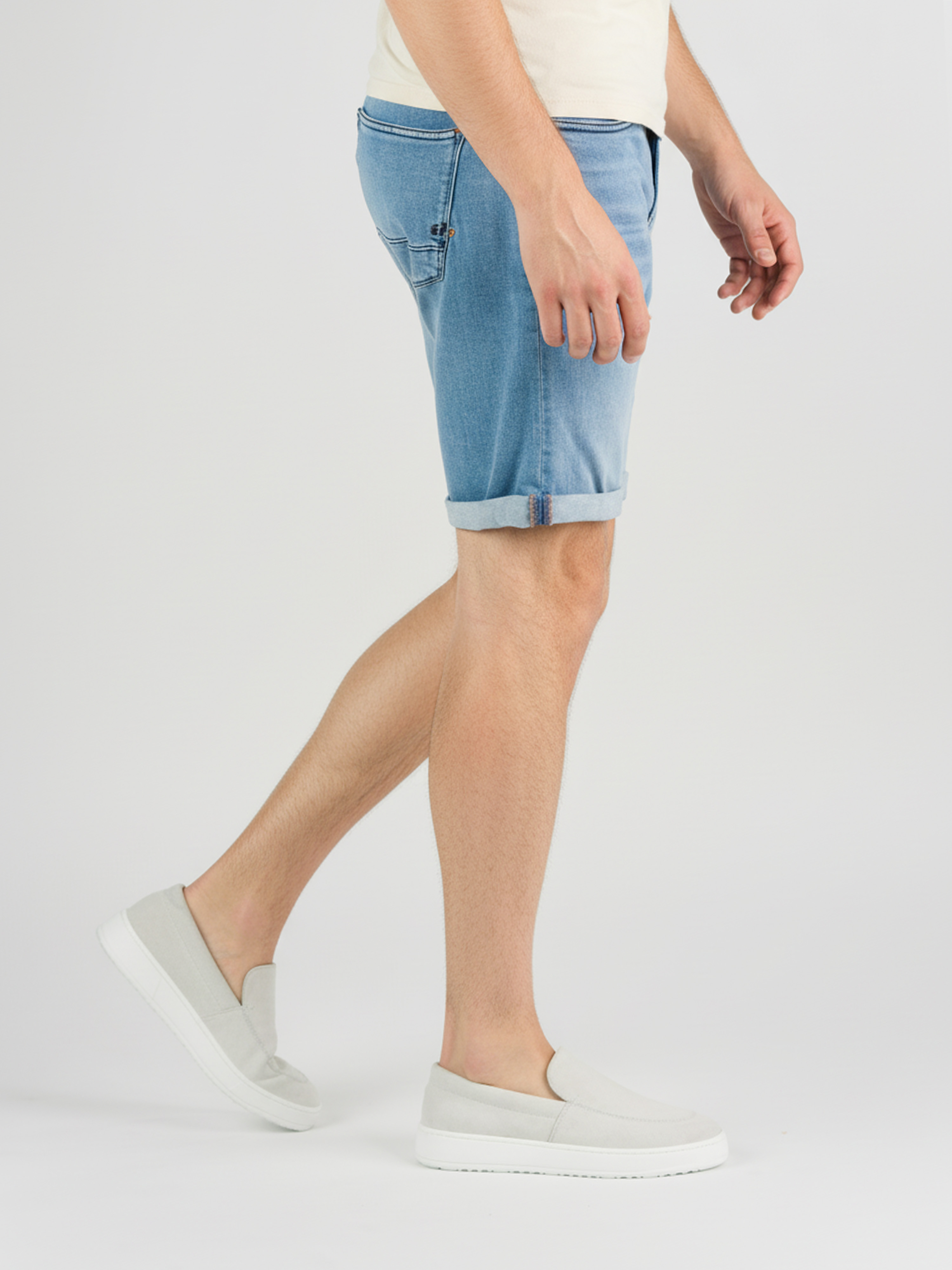 247Jeans Palm Slim Short SH06 Bleached Denim Used