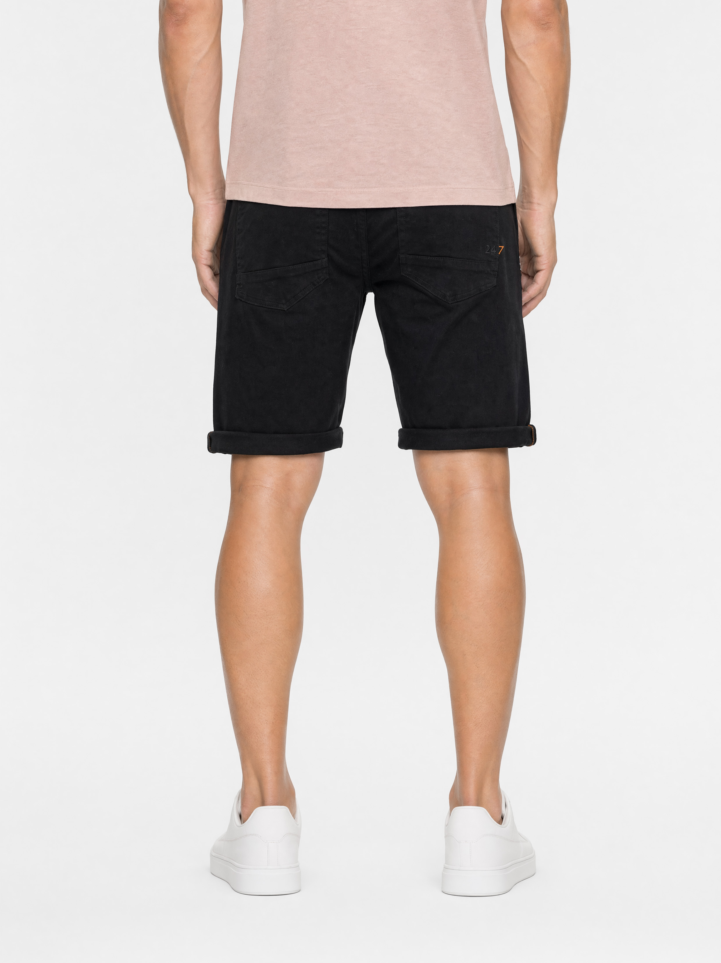 247Jeans Palm Slim Short SH01 Black Denim Used