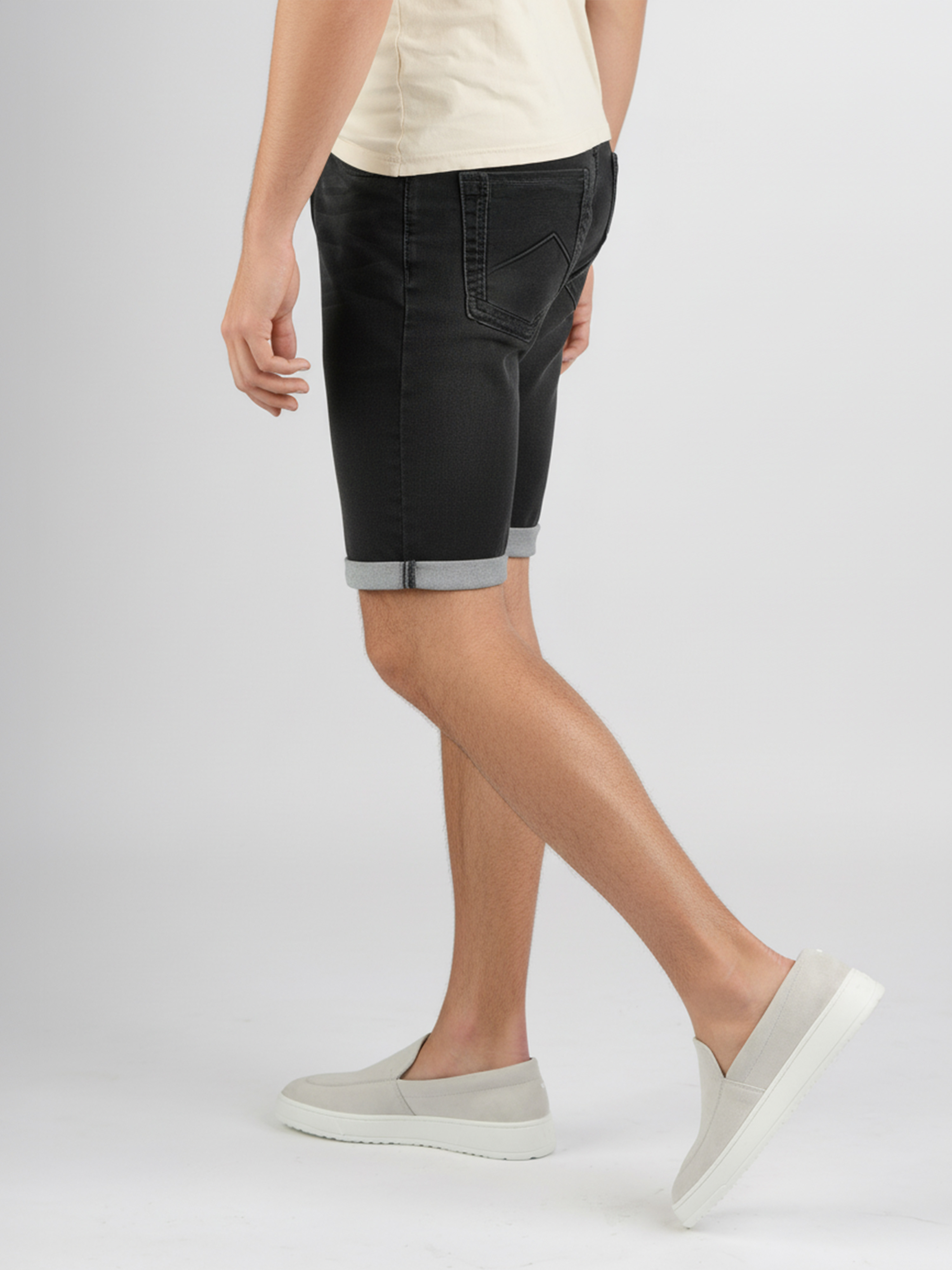 247Jeans Elm Short J04 Dark Grey Denim Used