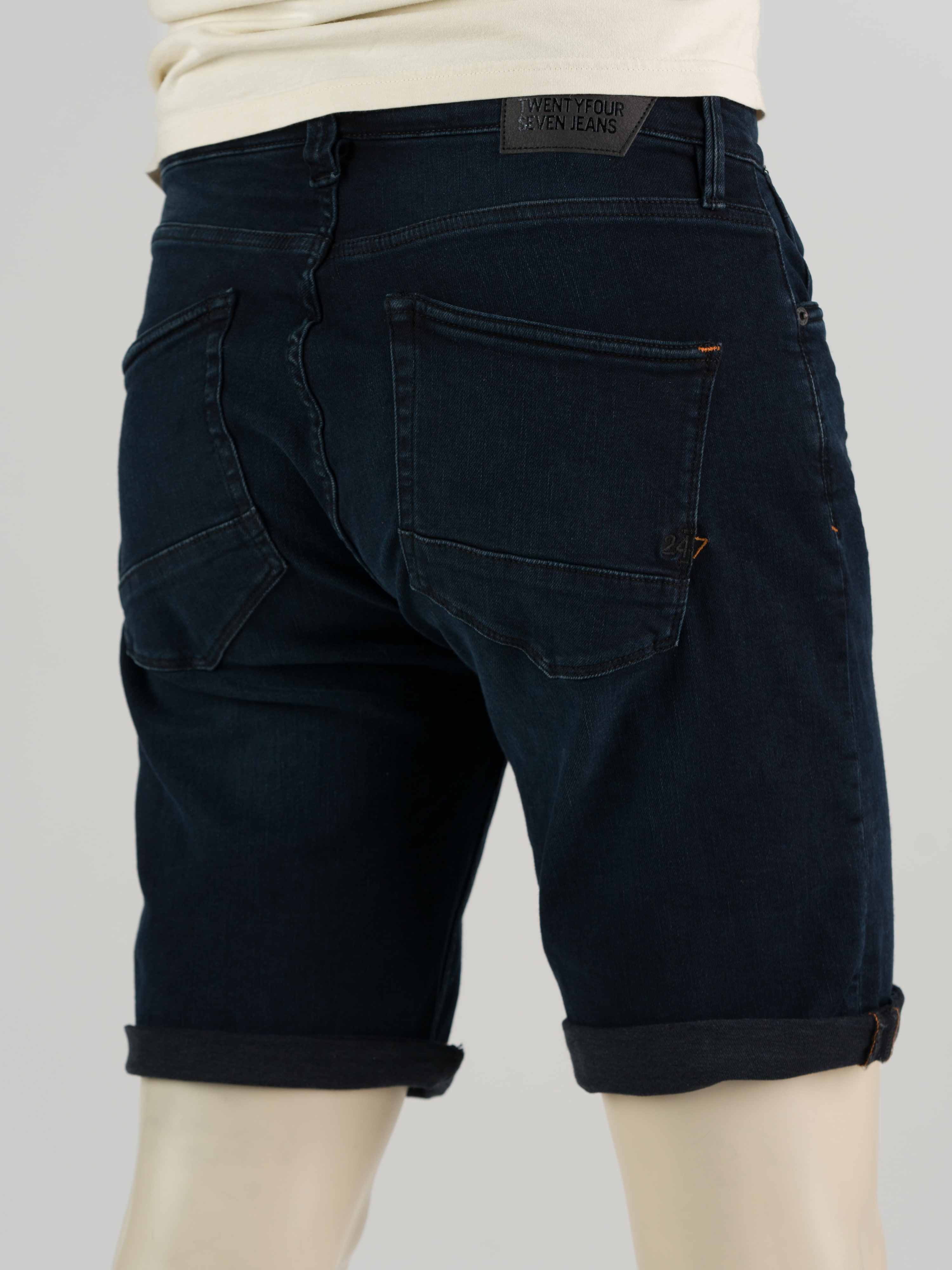 247Jeans Palm Slim Short SH04 Blue Black Denim