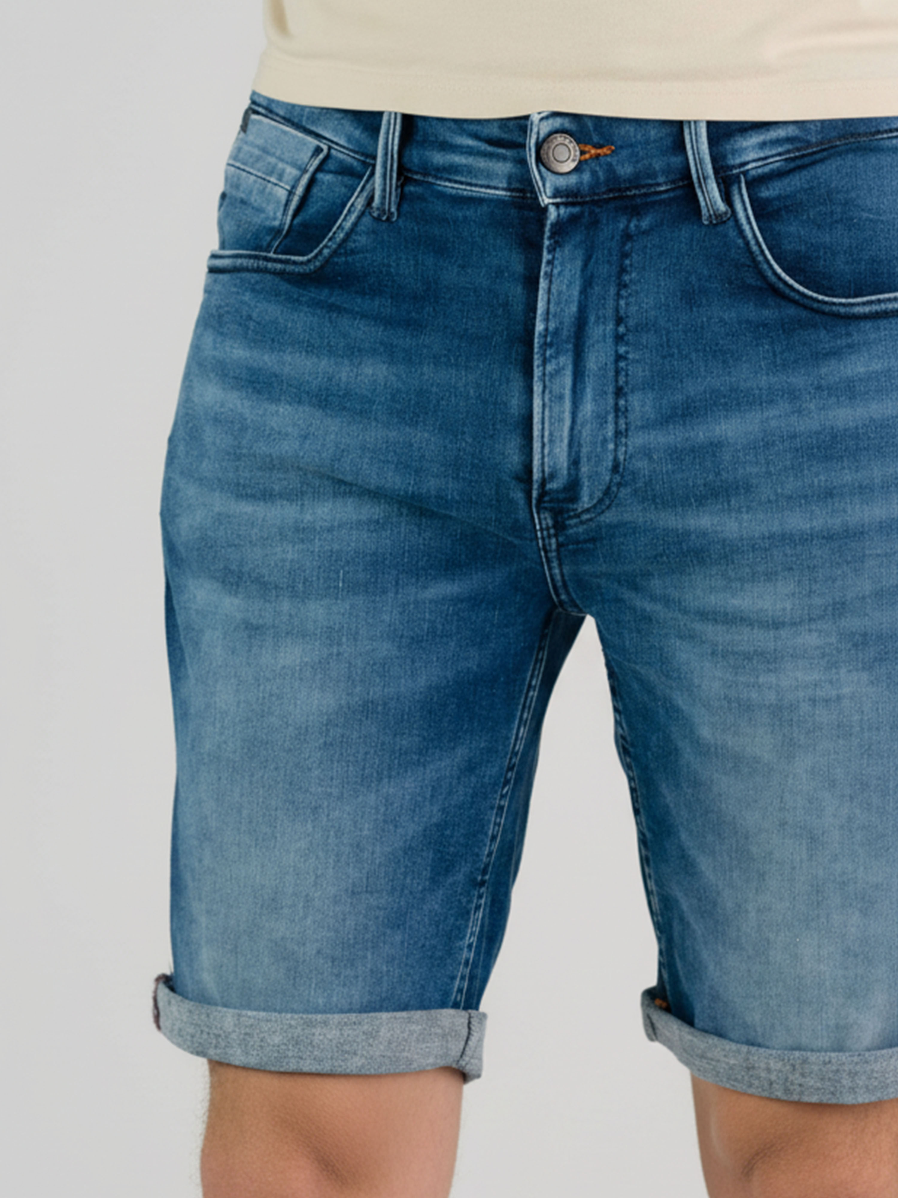 247Jeans Palm Slim Short SH05 Medium Blue Denim Used