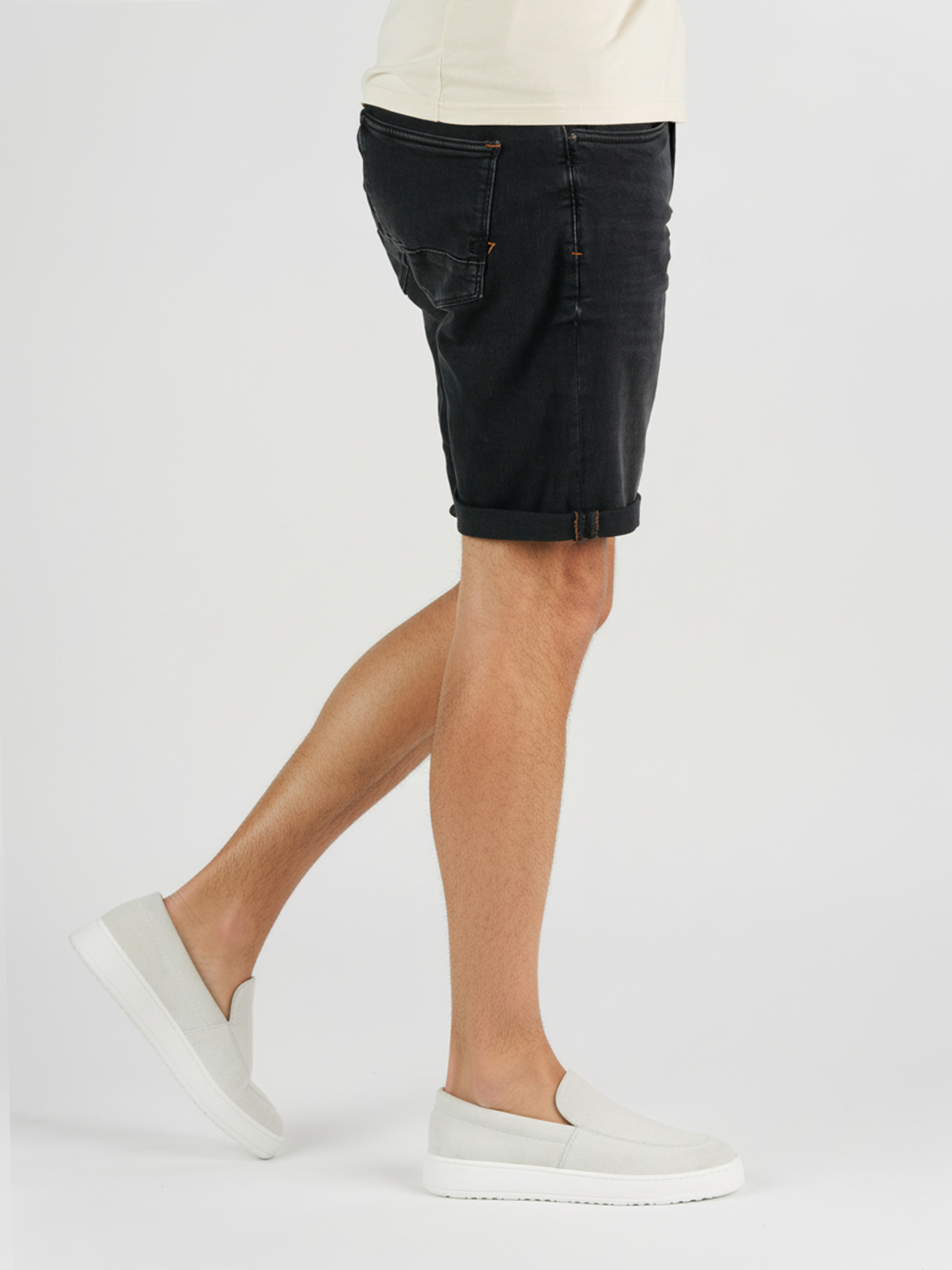 247jeans Palm Slim Short SH02 Dark Grey Denim Used