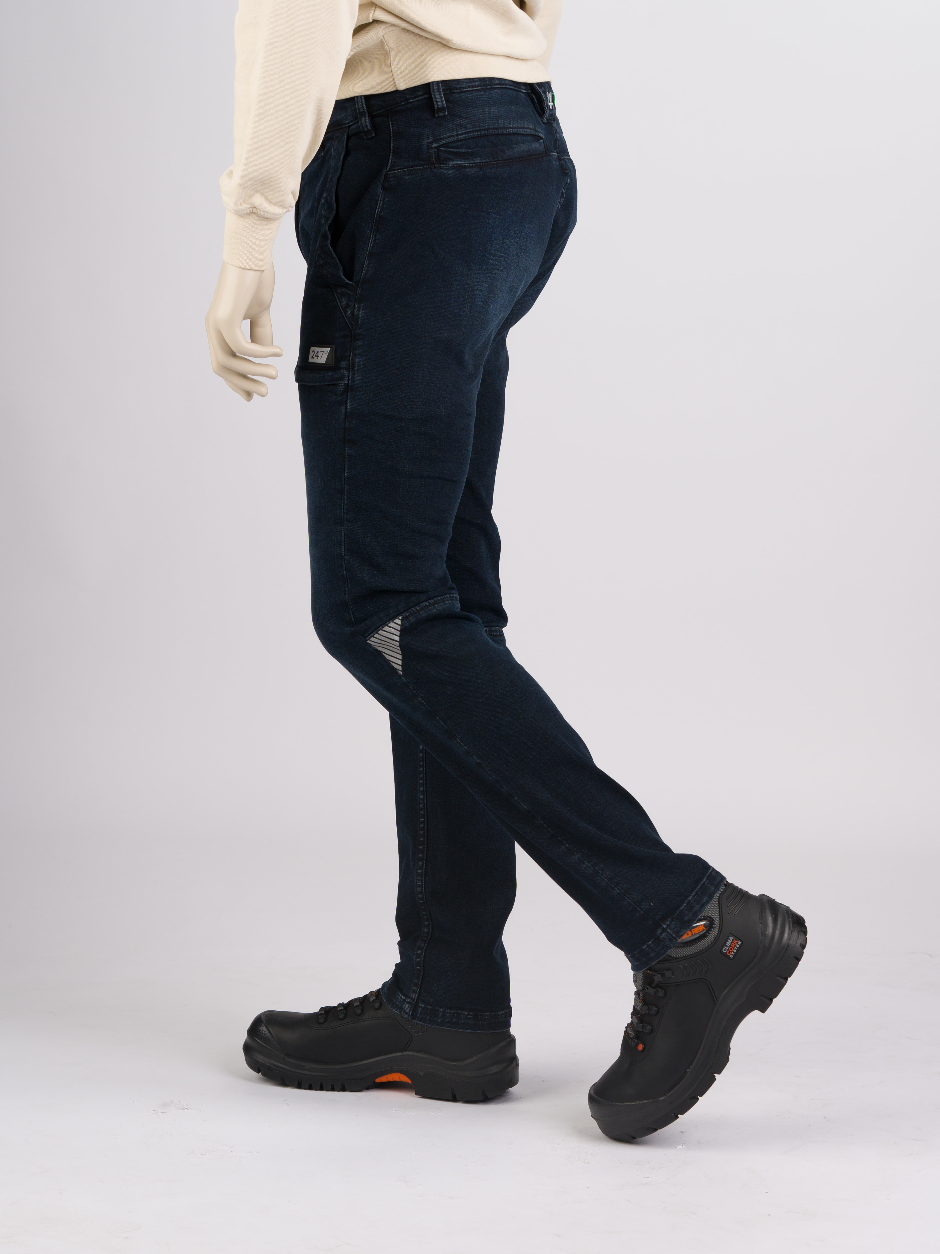 247Jeans Cheetah Workwear W06 Blue Black Denim