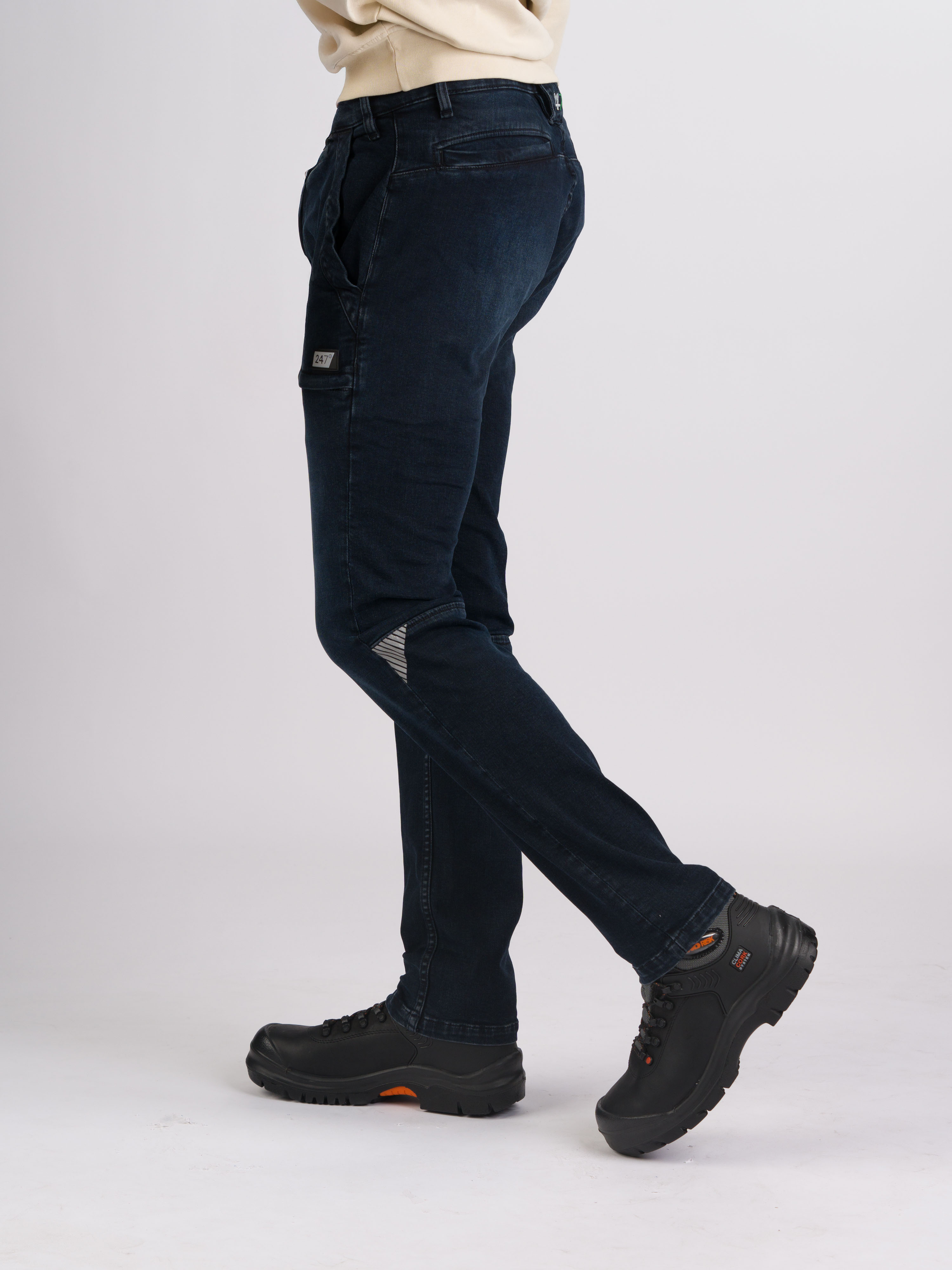 247Jeans Cheetah Workwear W06 Blue Black Denim