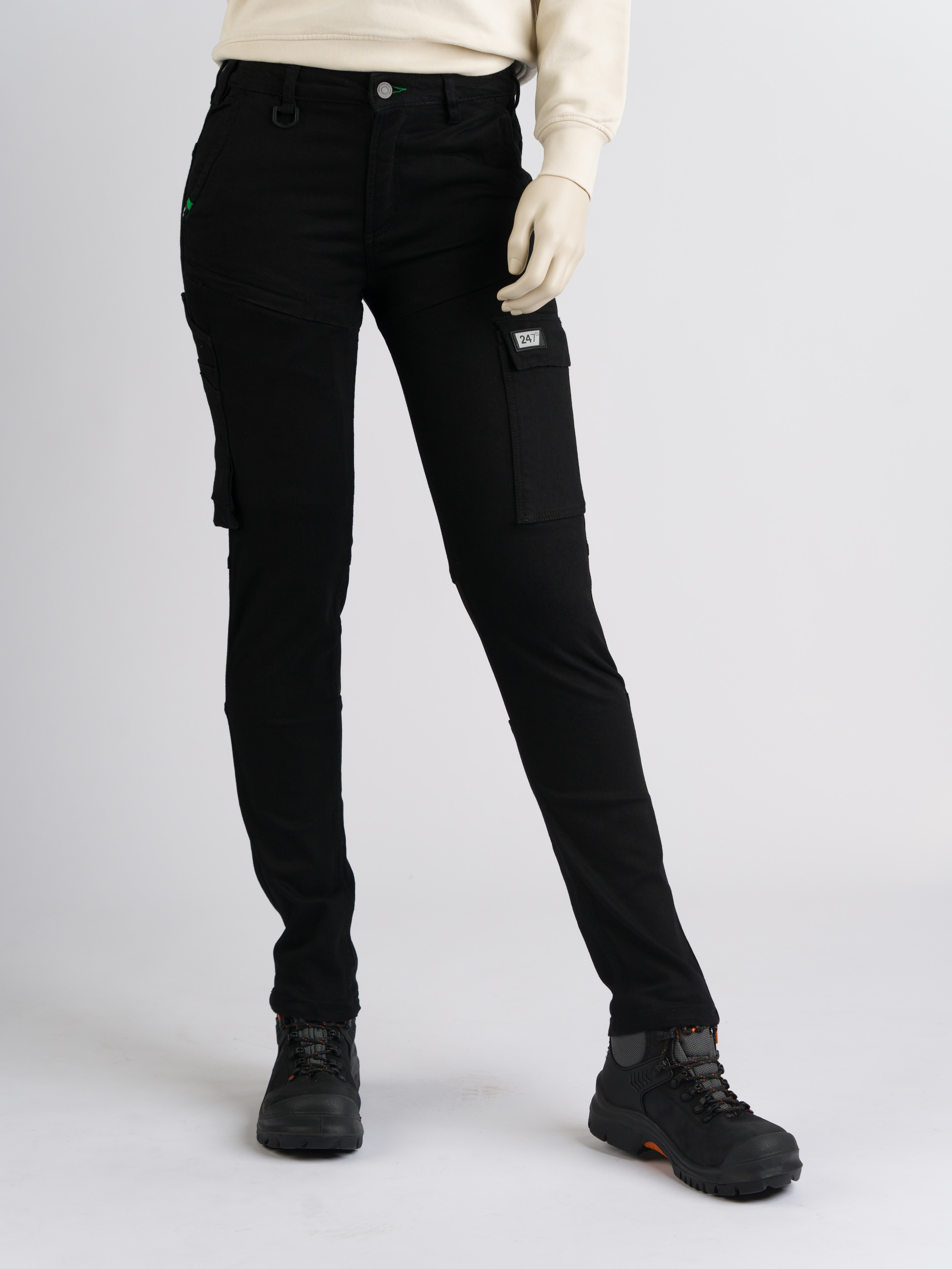 247Jeans Panda Workwear W22 Black Denim Used