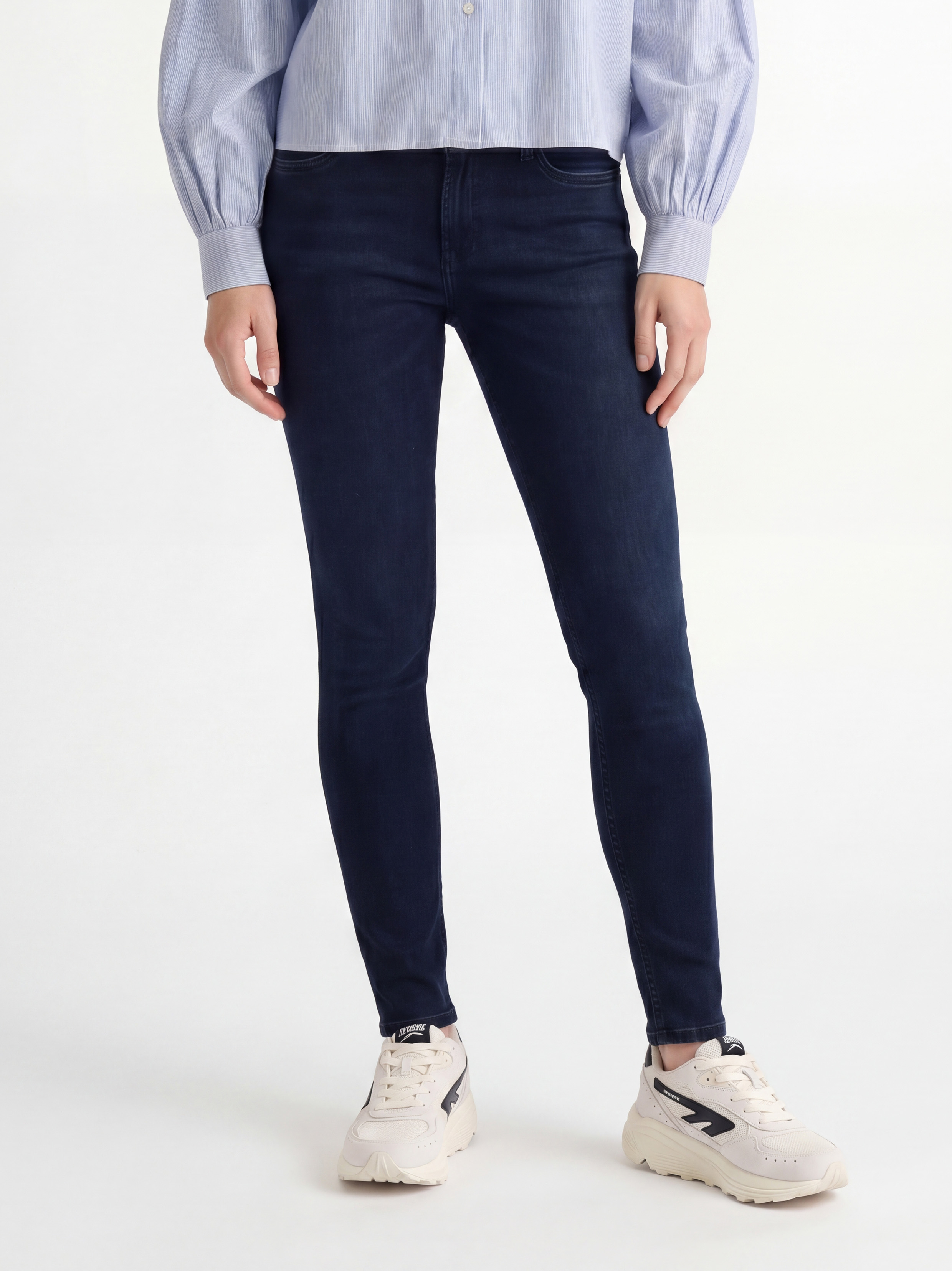 247Jeans Iris Skinny SK81 Blue Black Denim - Dames Jeans - Slim Fit Jeans
