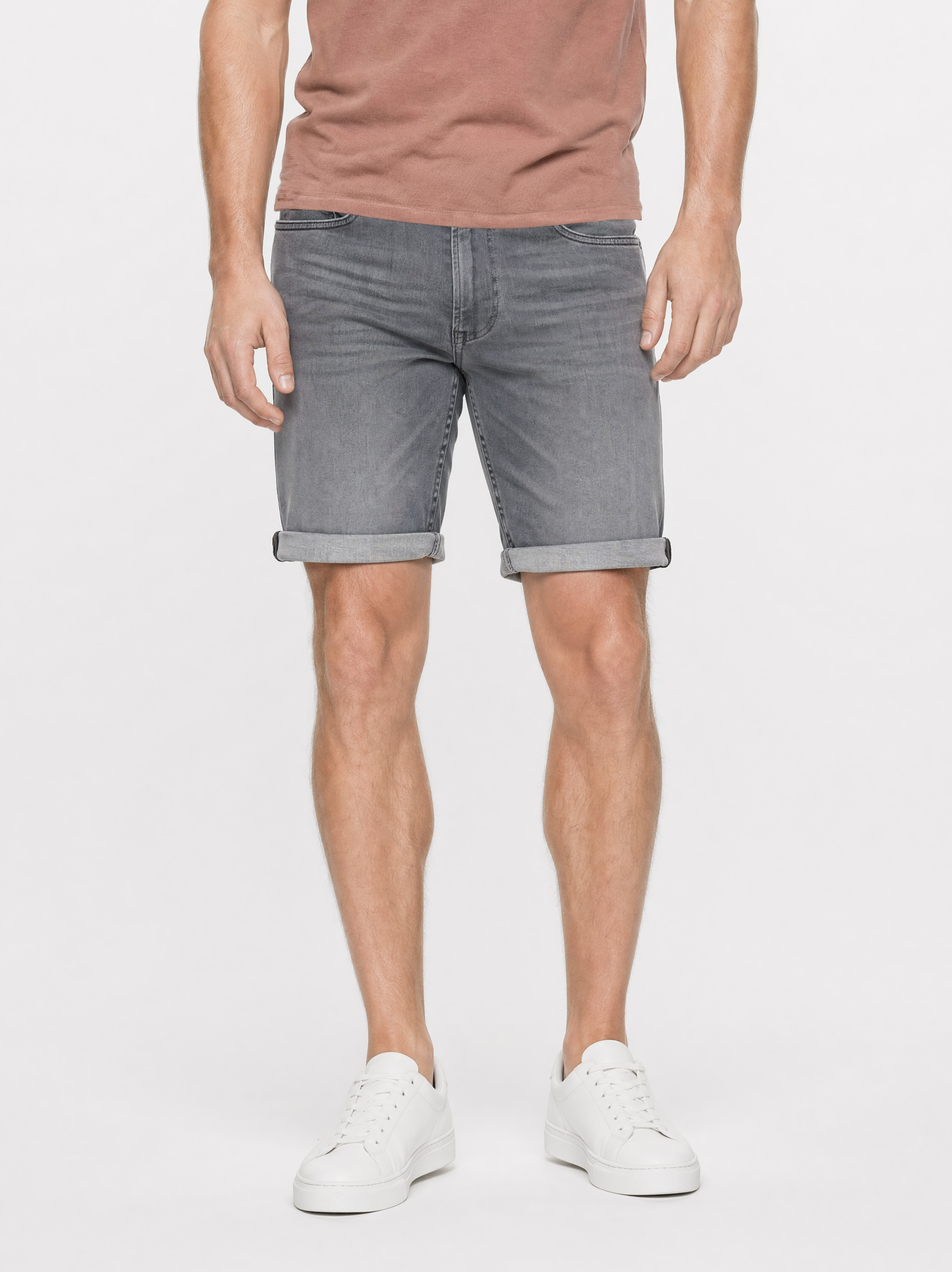 247Jeans Palm Slim Short SH03 Medium Grey Denim Used