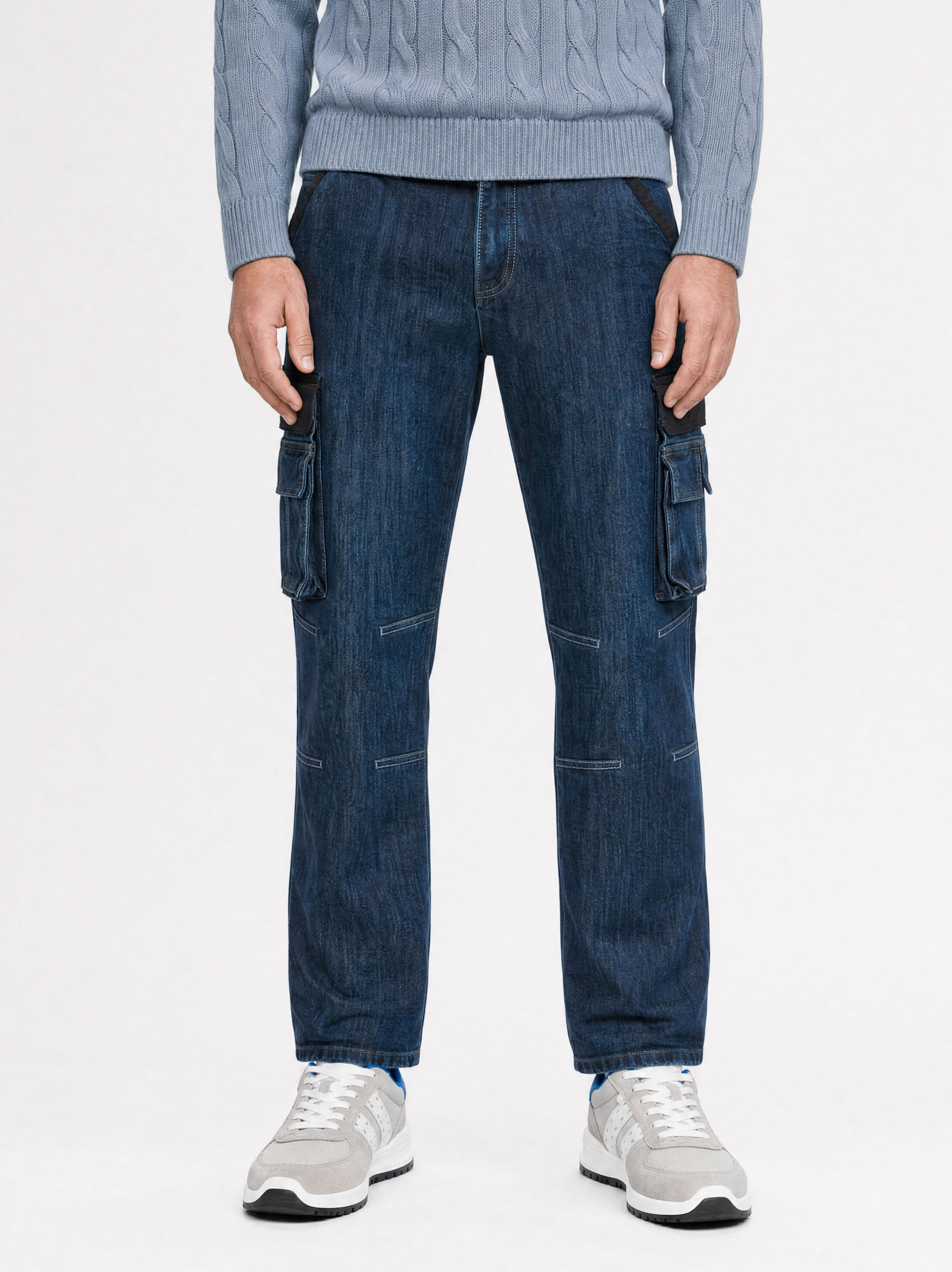 247Jeans Grizzly Workwear D30 Dark Blue - Werk Jeans - Werkspijkerbroek