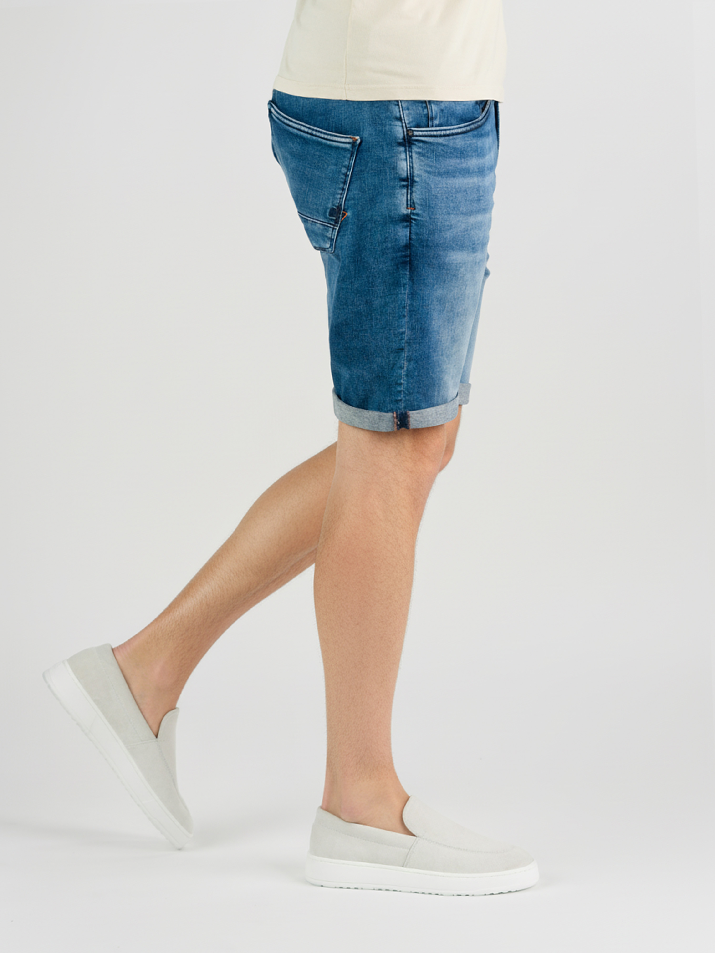 247Jeans Palm Slim Short SH05 Medium Blue Denim Used