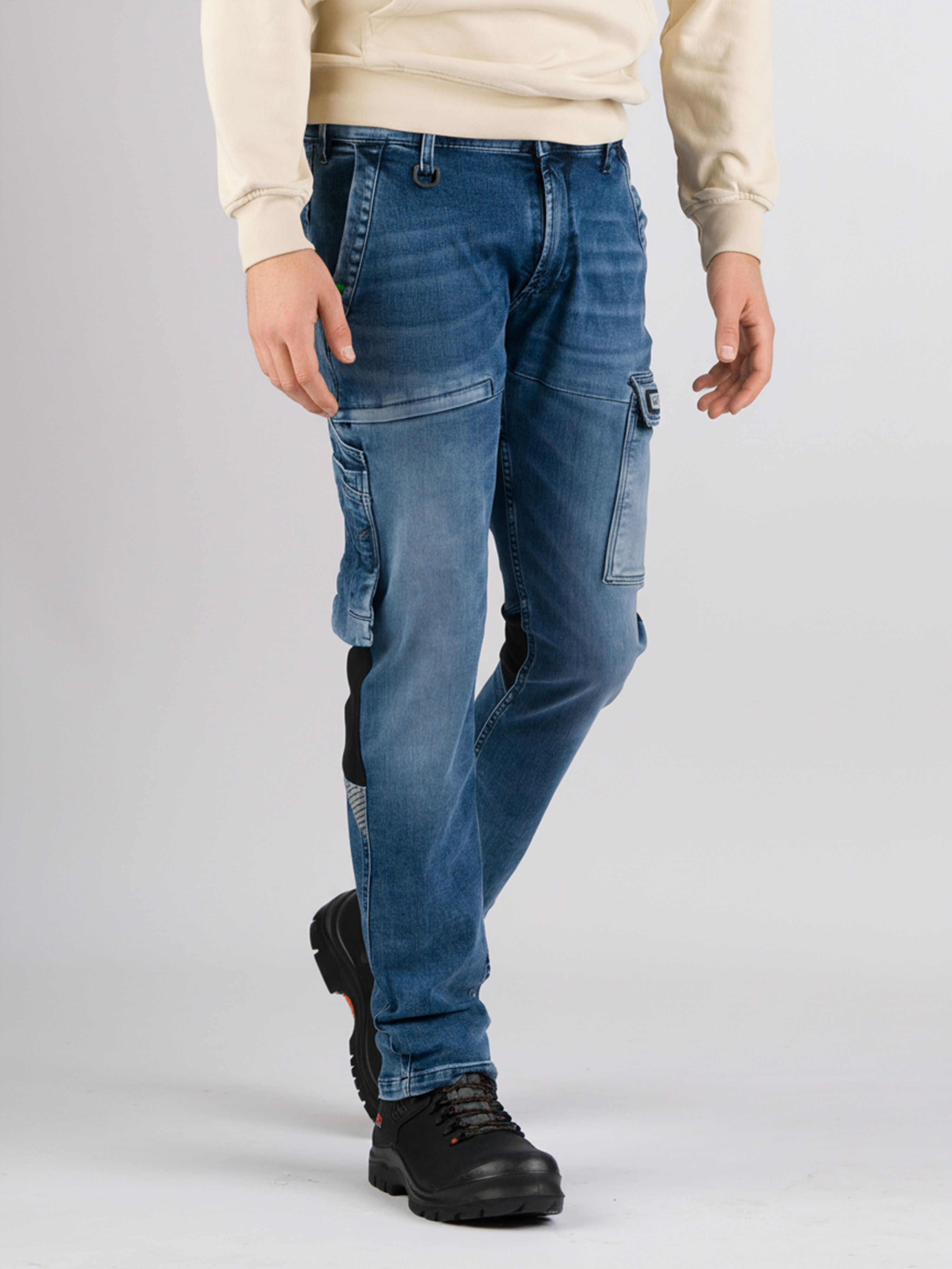247Jeans Jaguar Workwear W57 Medium Blue Denim Used