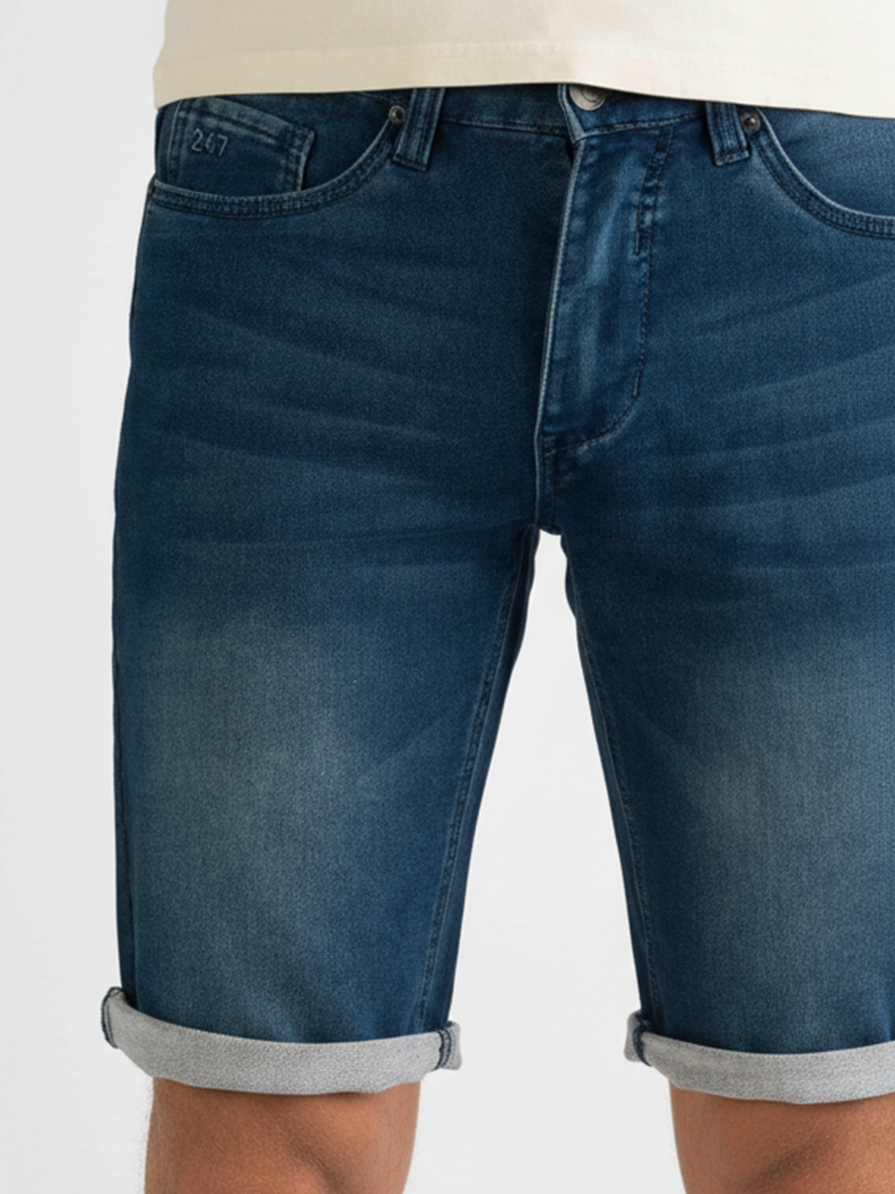 247Jeans Elm Short J04 Medium Blue