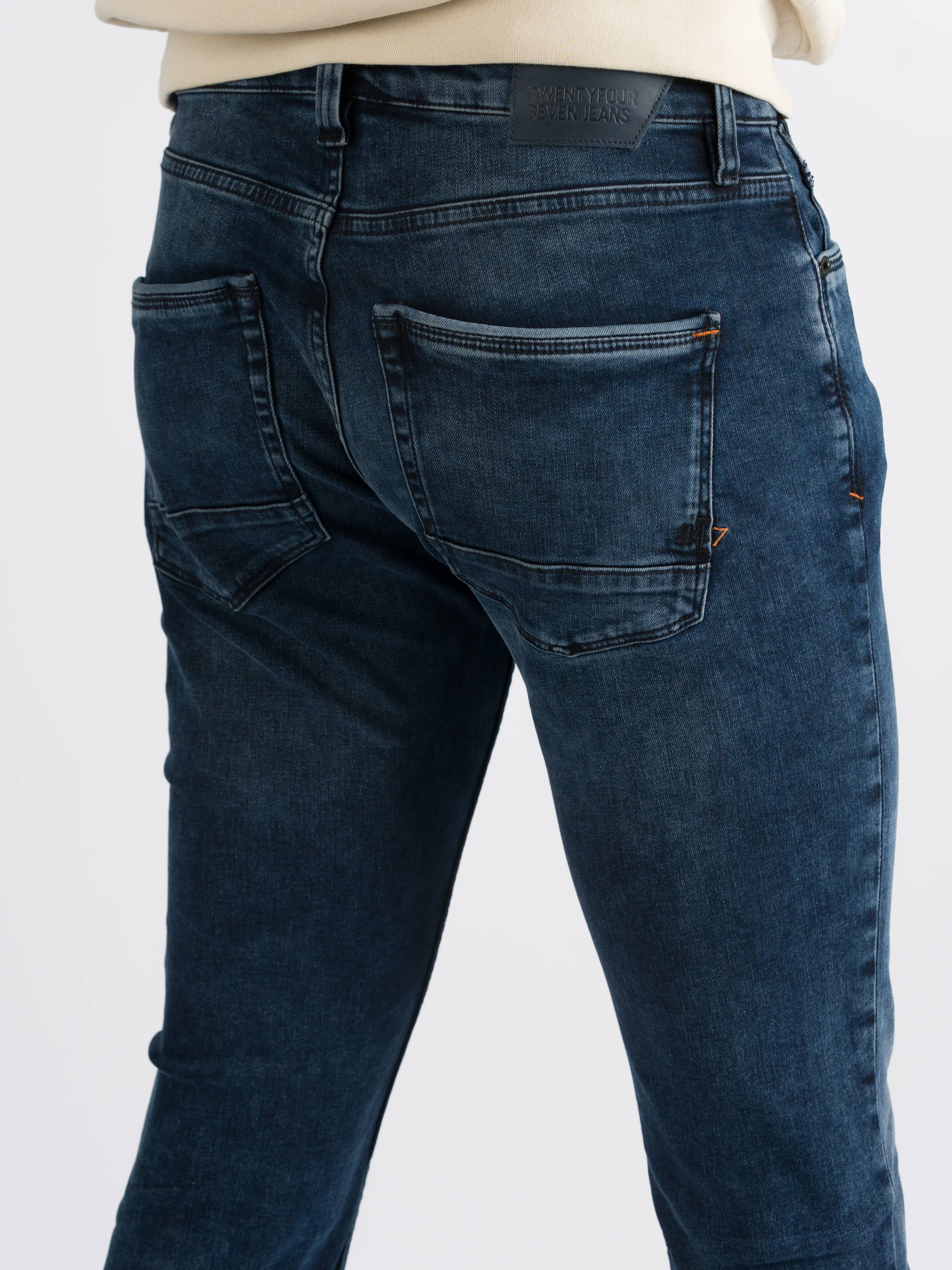 247Jeans Palm Slim SL56 Blue Black Denim Used